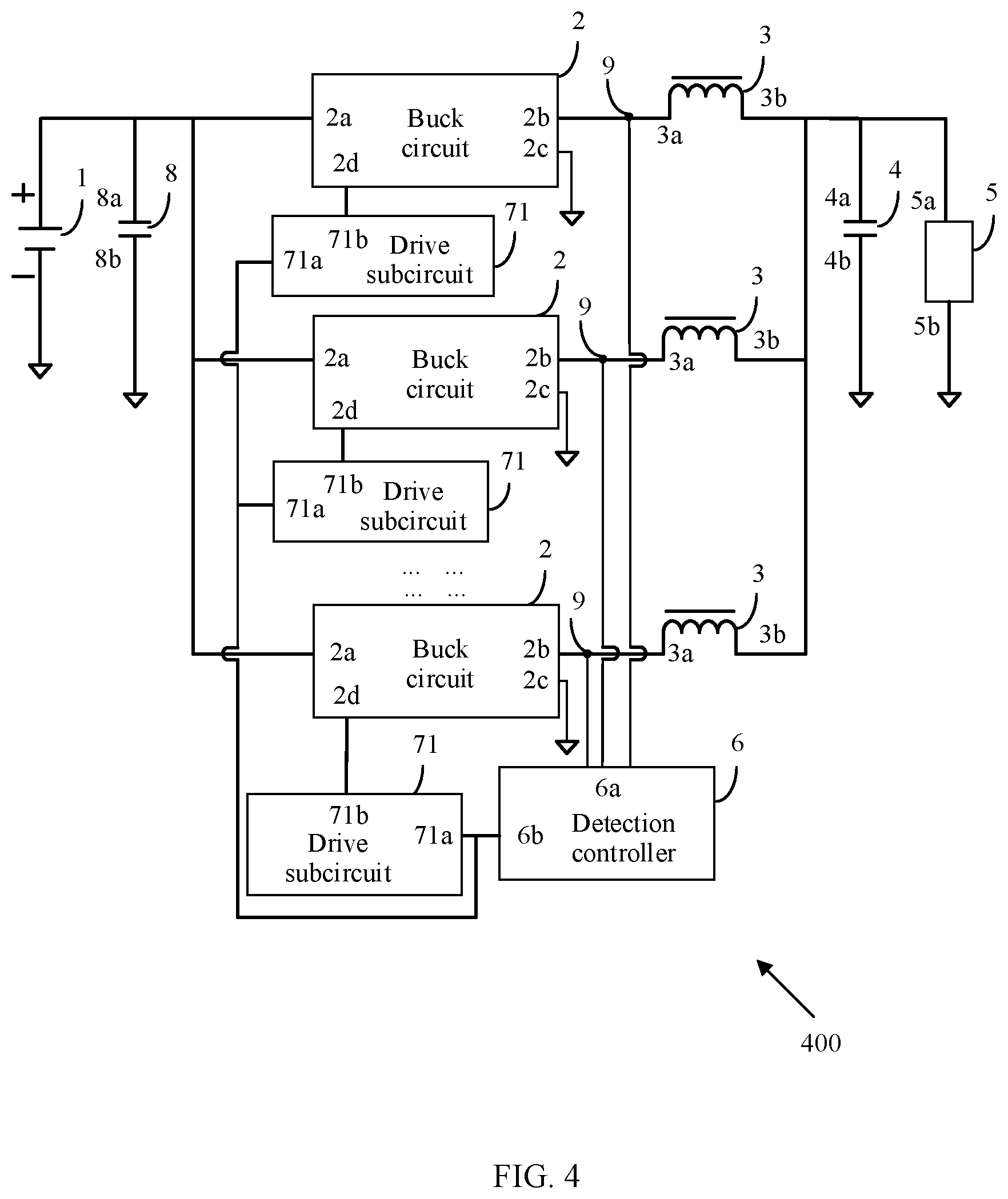 Patent US12184164 Figure 4 – Multi-phase buck converter circuit, fault detection method and apparatus thereof, and storage medium