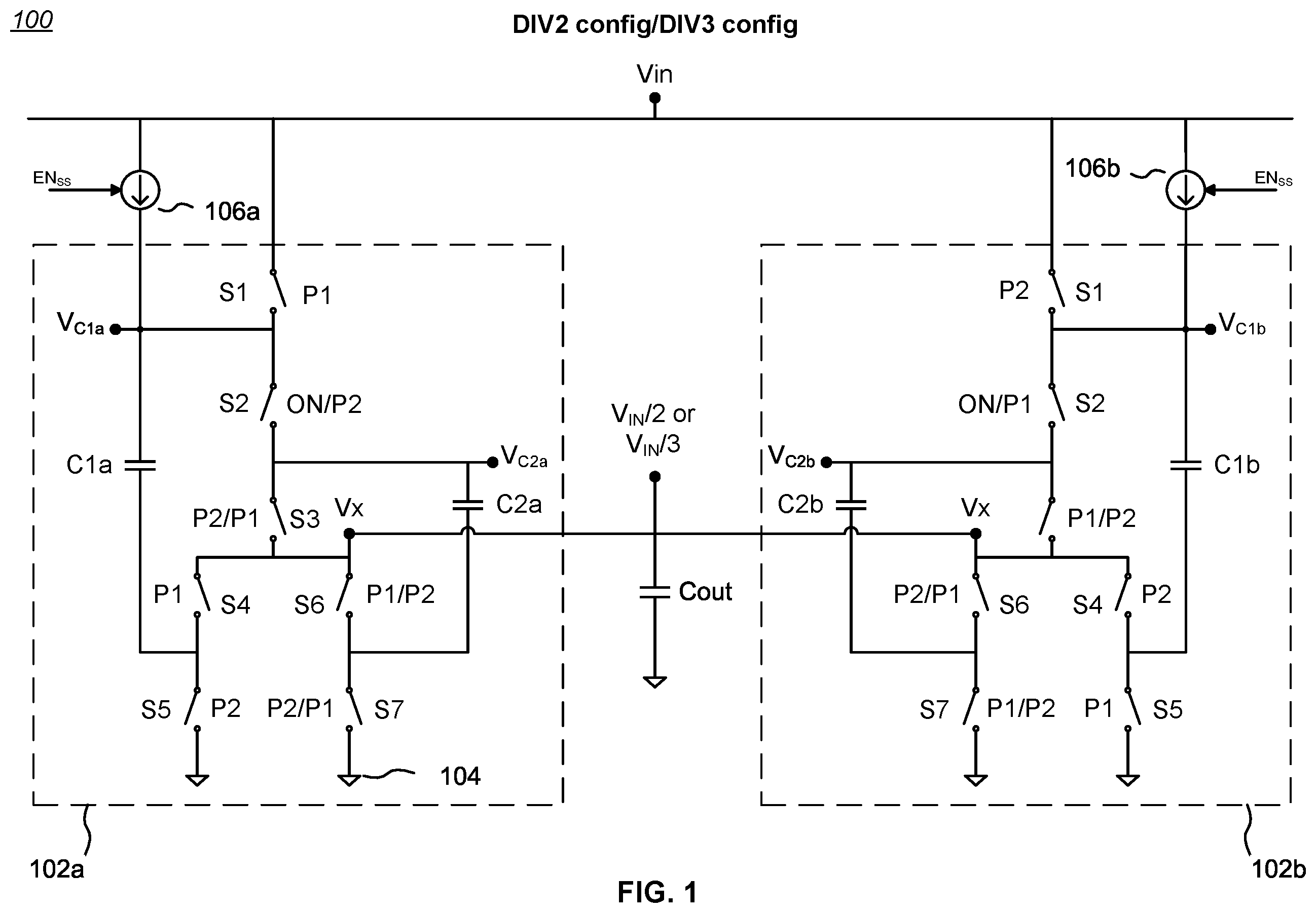Patent US12184174 Figure 1 – Reduced gate drive for power converter with dynamically switching ratio