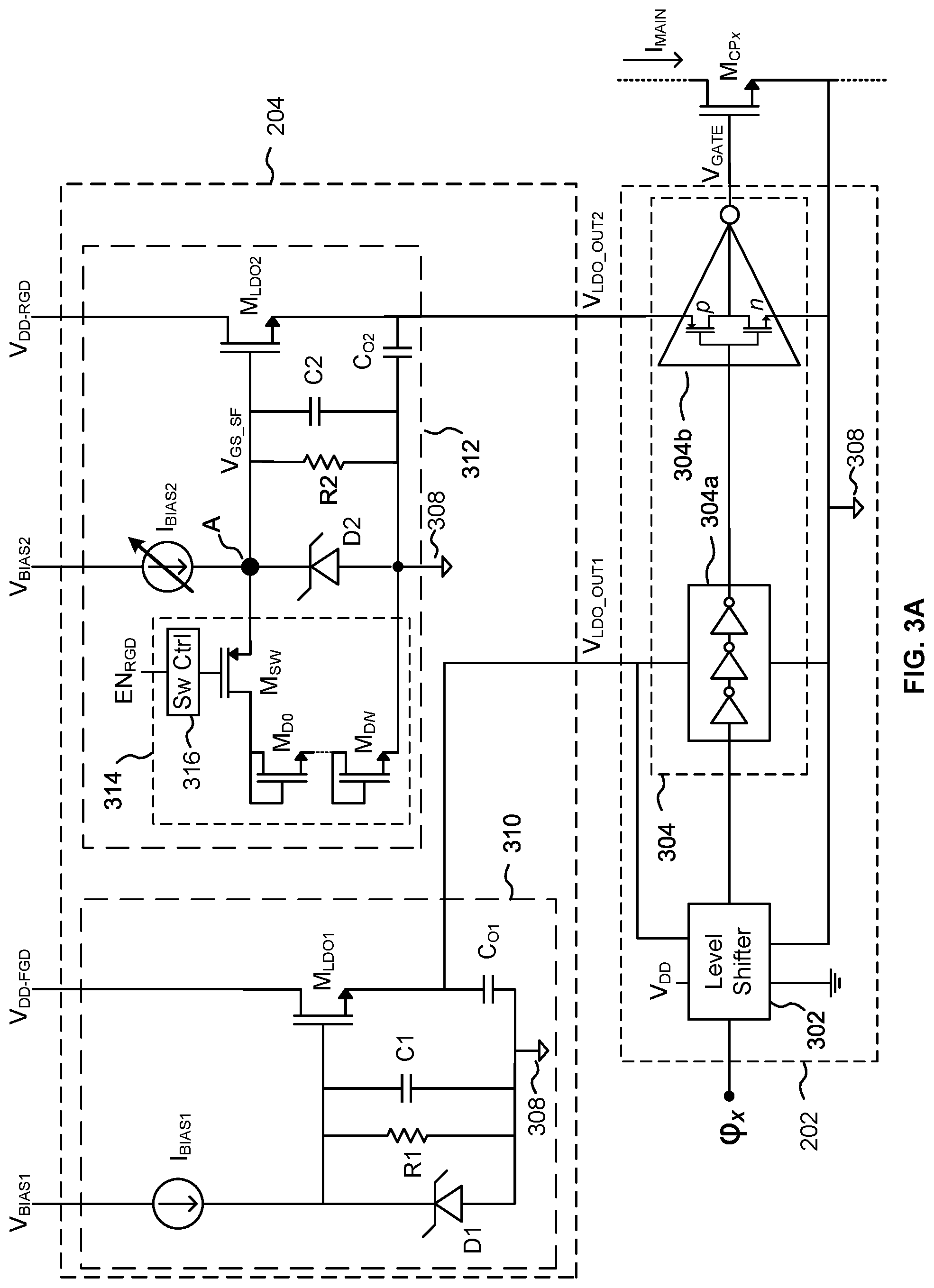 Patent US12184174 Figure 3 – Reduced gate drive for power converter with dynamically switching ratio
