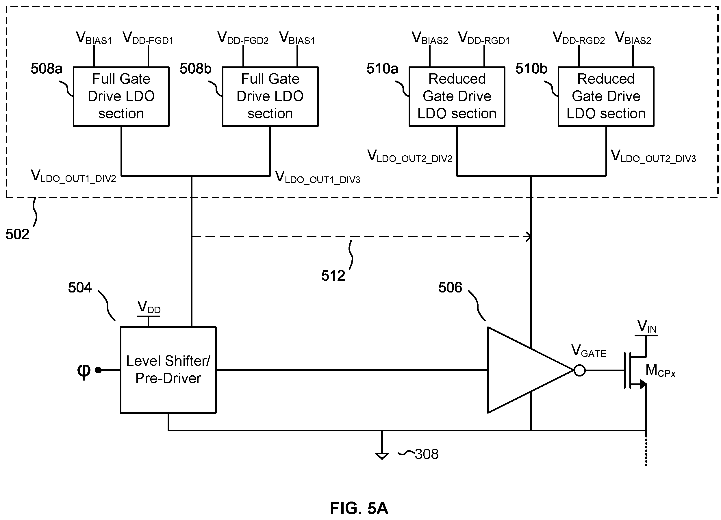 Patent US12184174 Figure 6 – Reduced gate drive for power converter with dynamically switching ratio