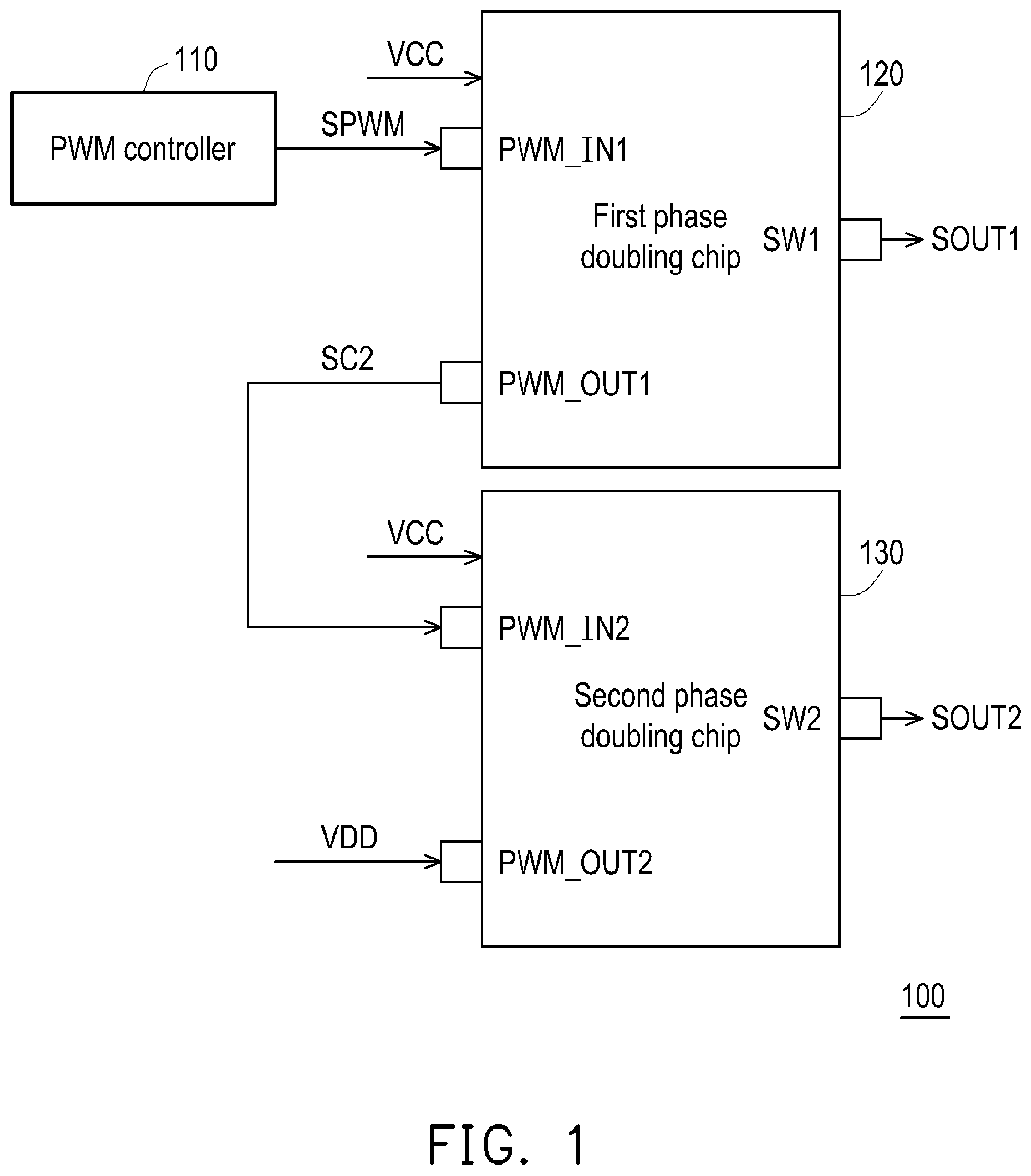 Patent US12184180 Figure 1 – Power supply phase doubling system