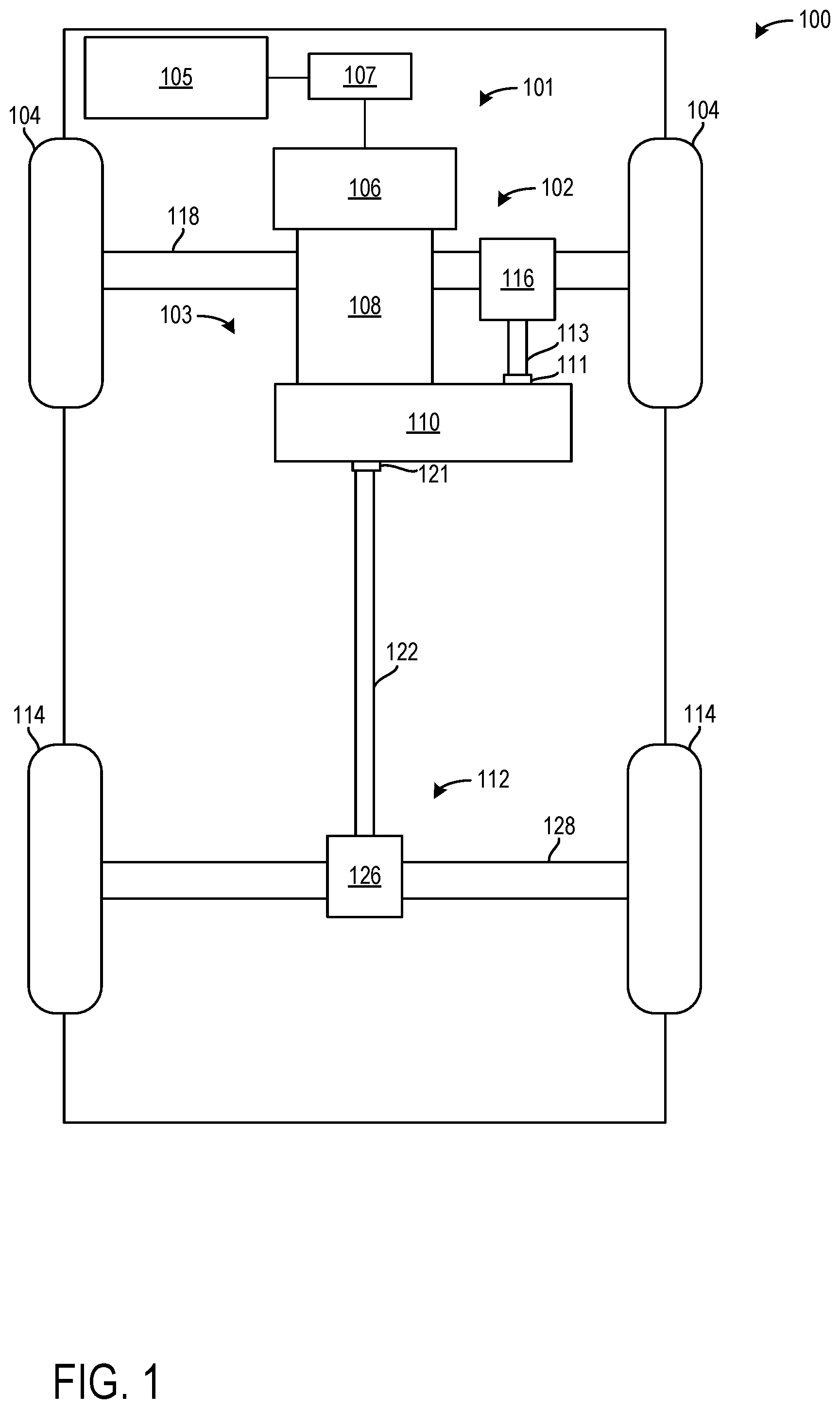Patent US12184192 — Systems for thermal management of a vehicle — Figure 1
