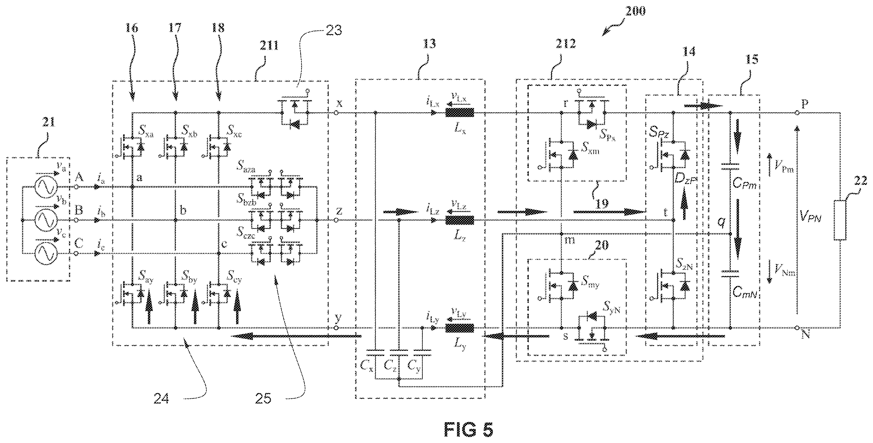Patent US12184200 Figure 8 – Electrical power converter with pre-charge mode of operation