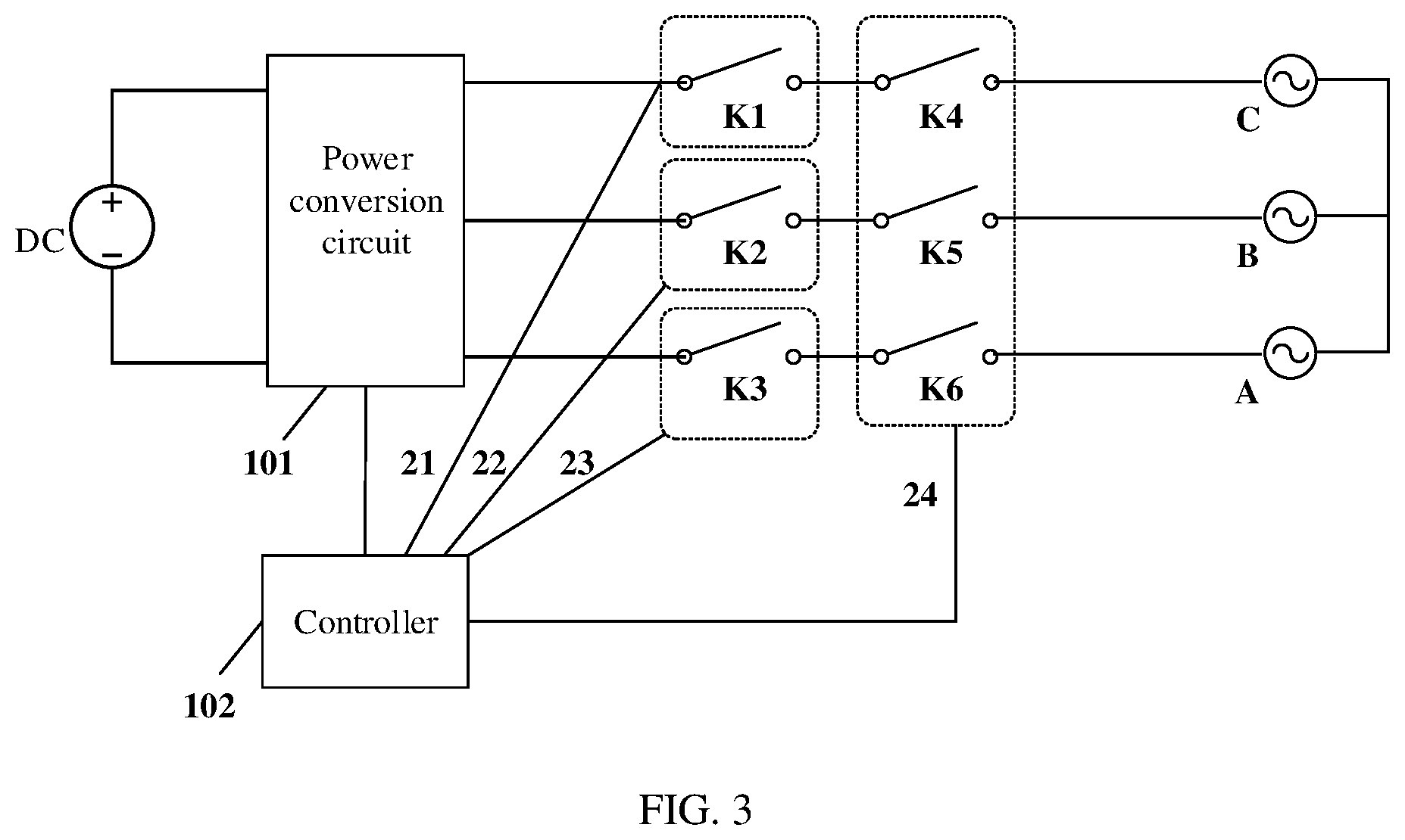 Patent US12184201 Figure 3 – Power converter, photovoltaic power generation system, method, and apparatus