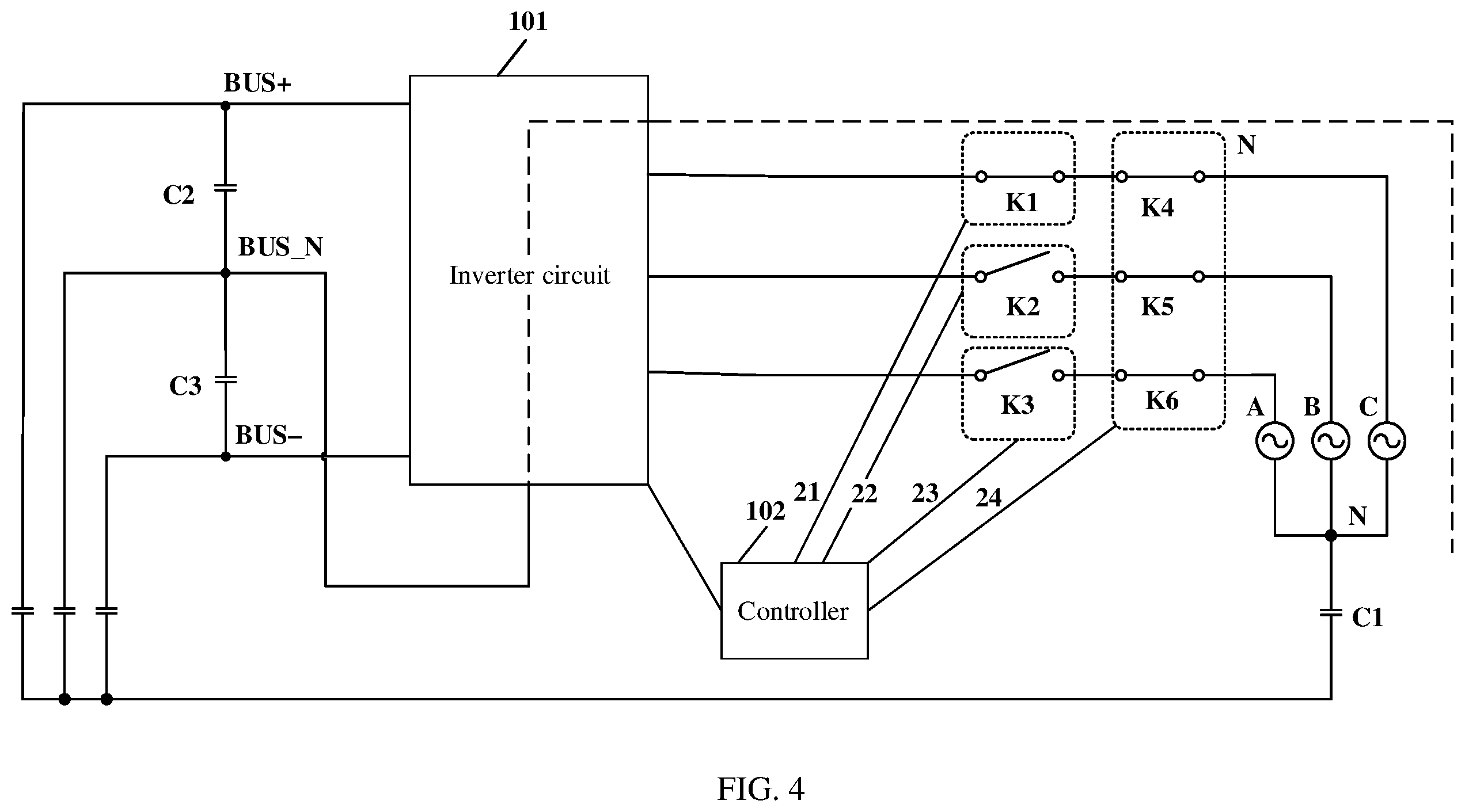 Patent US12184201 Figure 4 – Power converter, photovoltaic power generation system, method, and apparatus