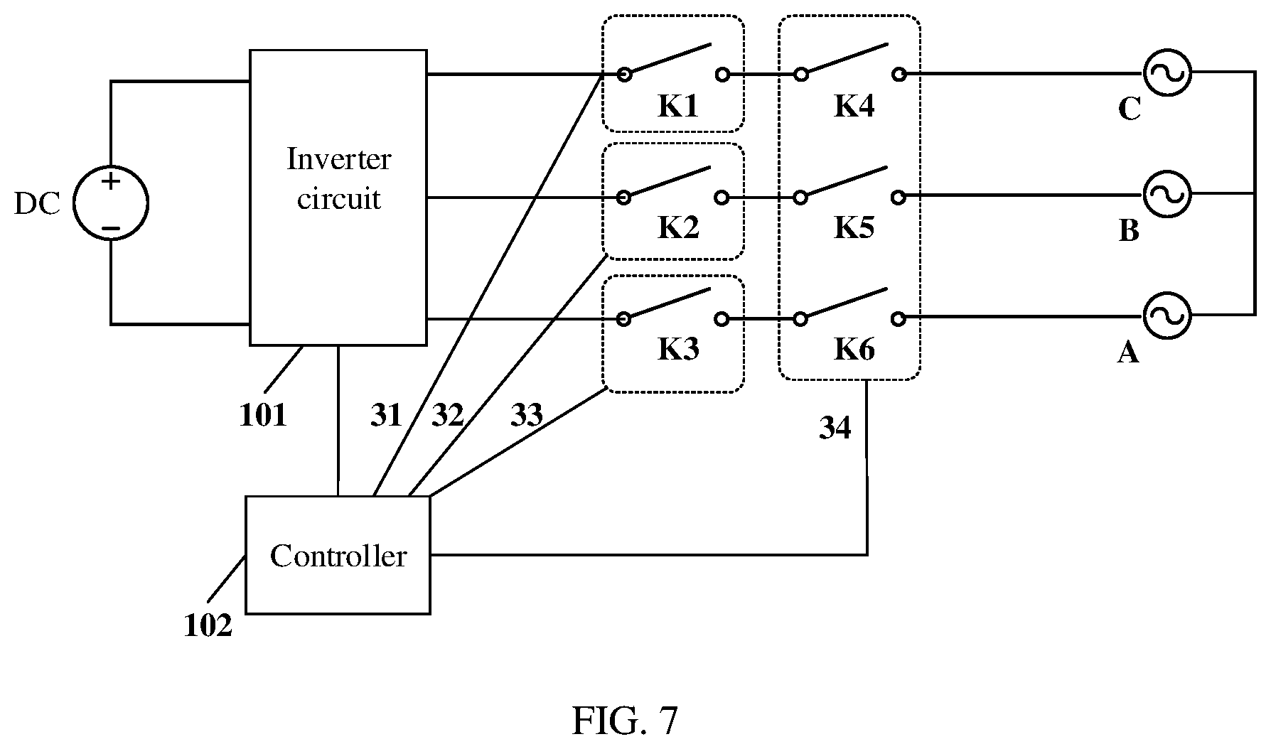 Patent US12184201 Figure 7 – Power converter, photovoltaic power generation system, method, and apparatus