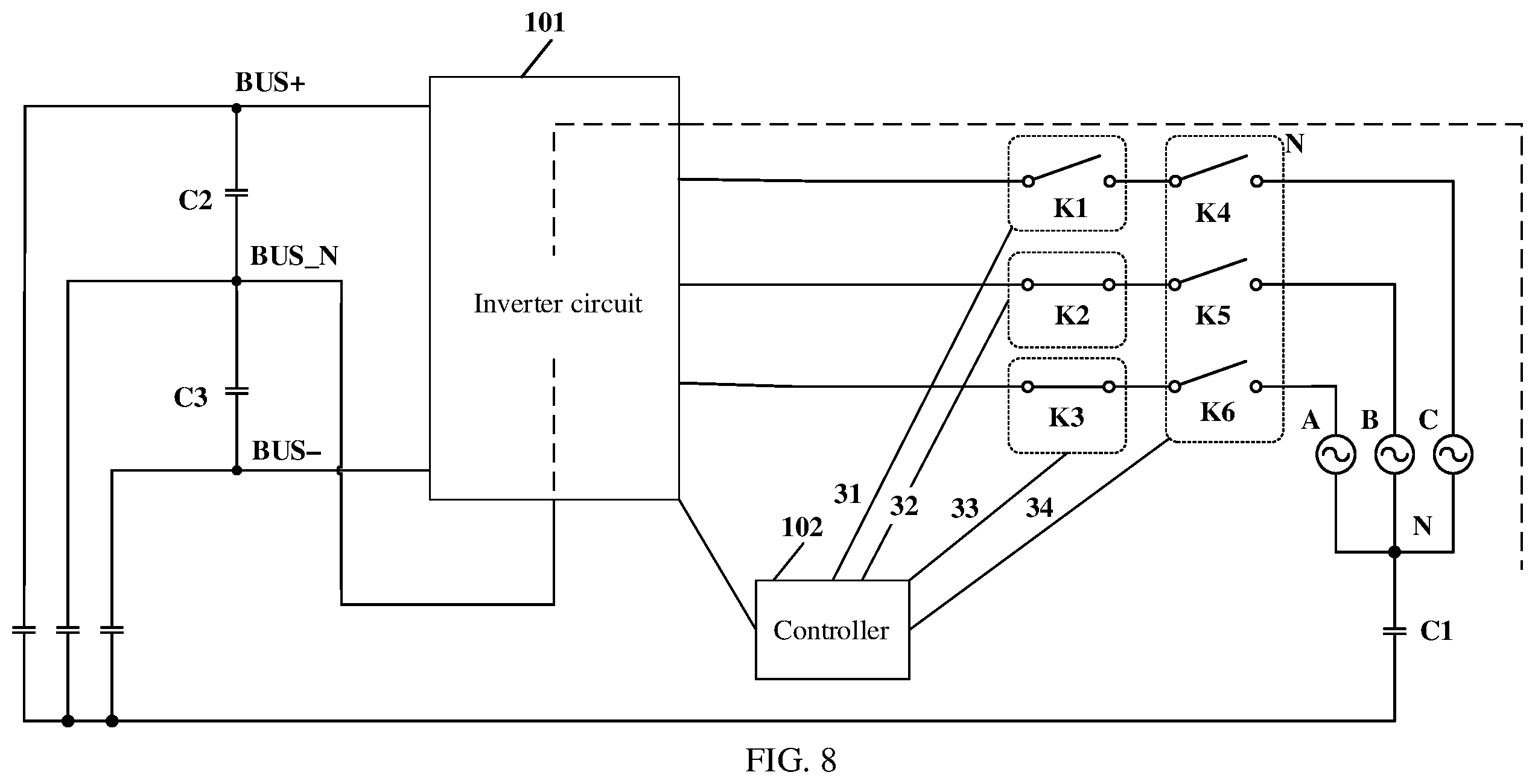 Patent US12184201 Figure 8 – Power converter, photovoltaic power generation system, method, and apparatus