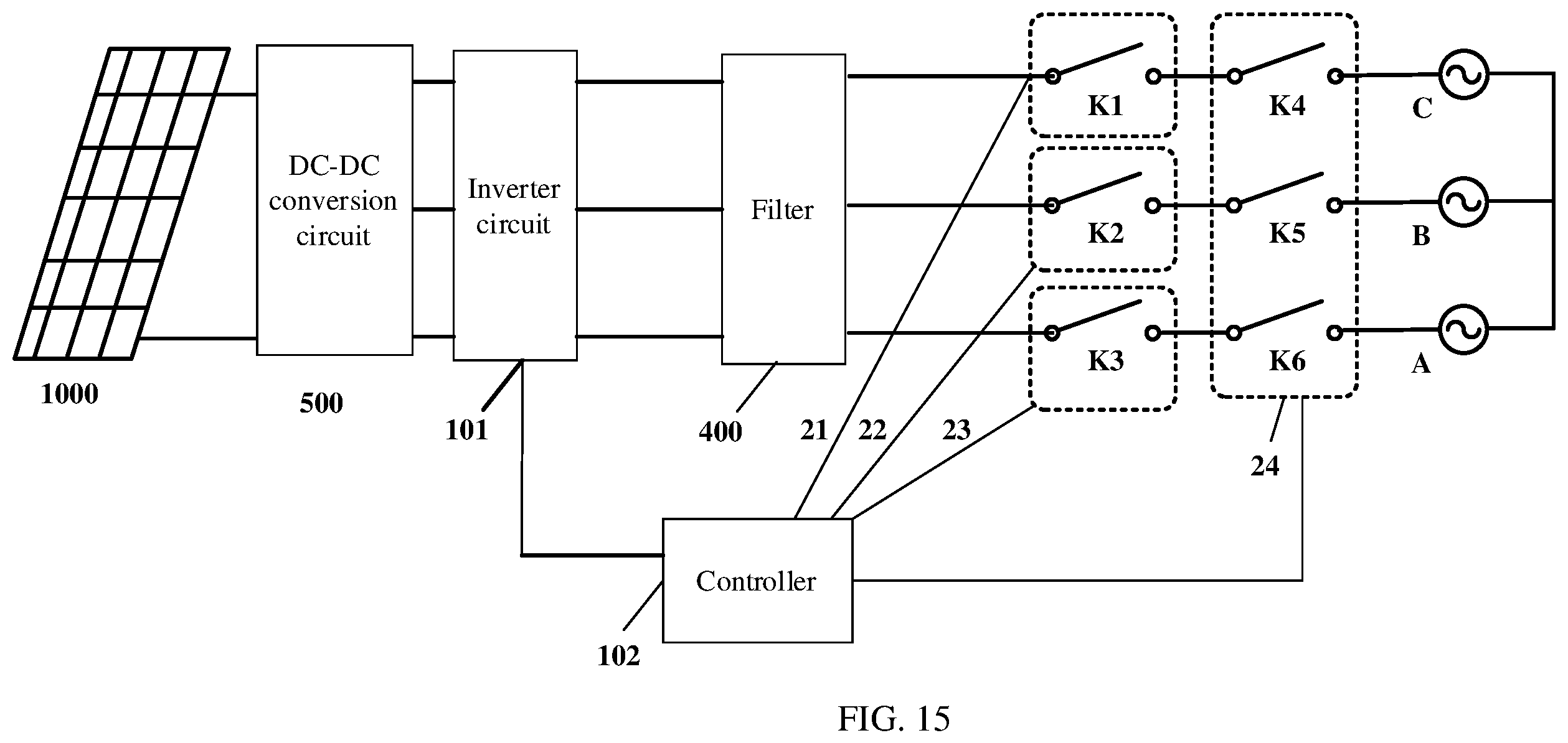 Patent US12184201 Figure 15 – Power converter, photovoltaic power generation system, method, and apparatus