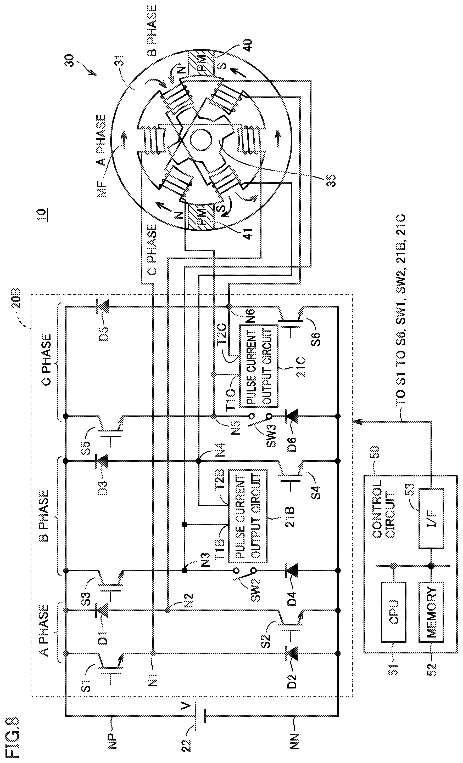 Patent US12184212 Figure 8 – Switched reluctance motor and control method therefor