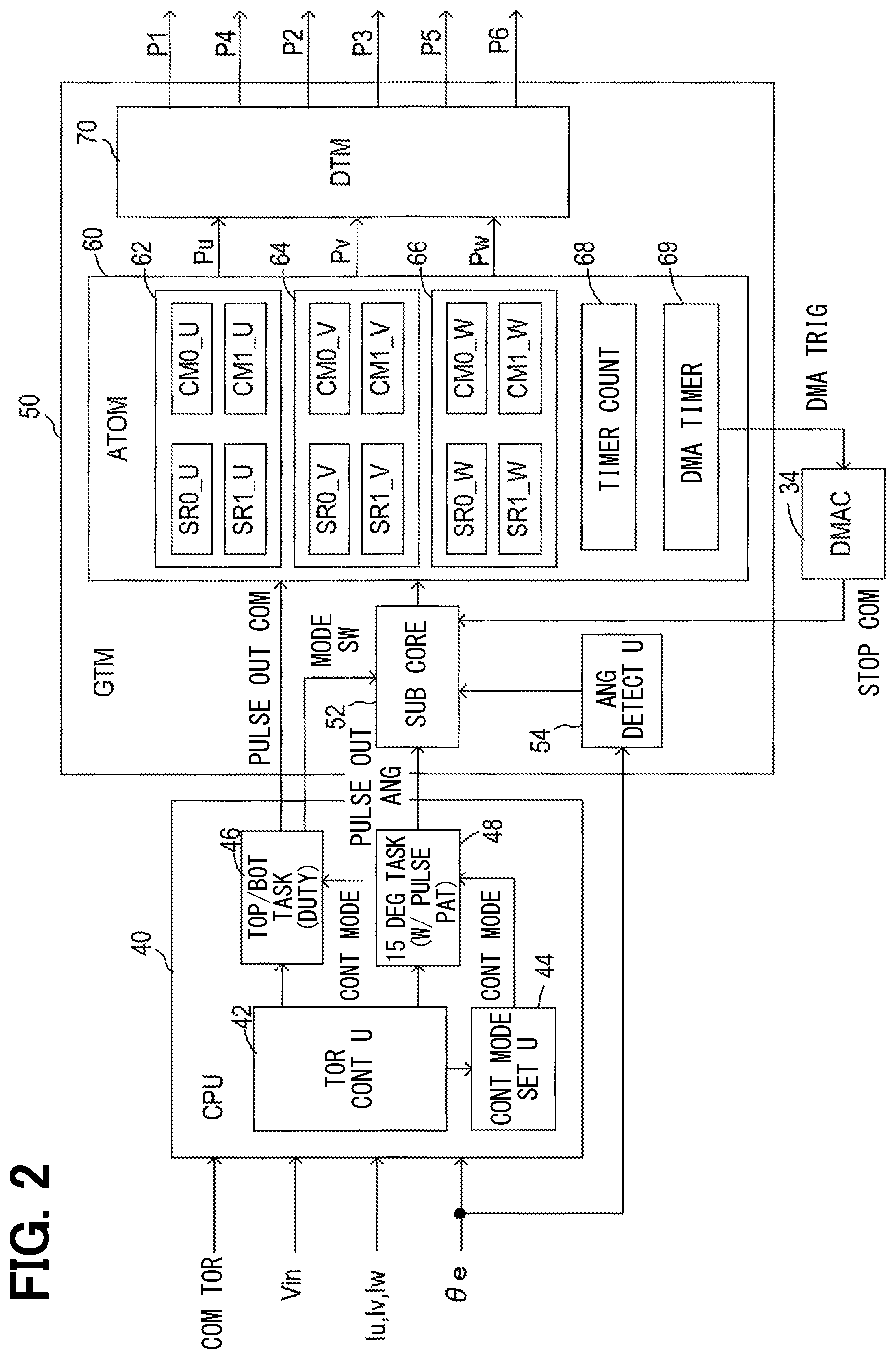 Patent US12184214 Figure 2 – Motor control device