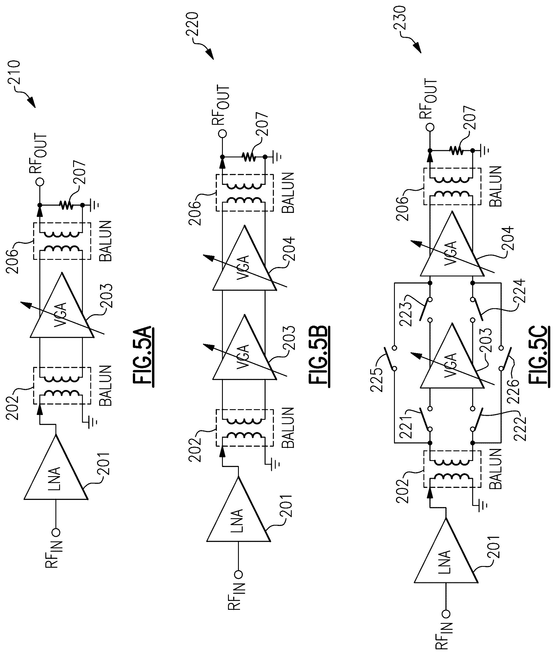 Patent US12184240 Figure 8 – Low noise amplifiers with low noise figure