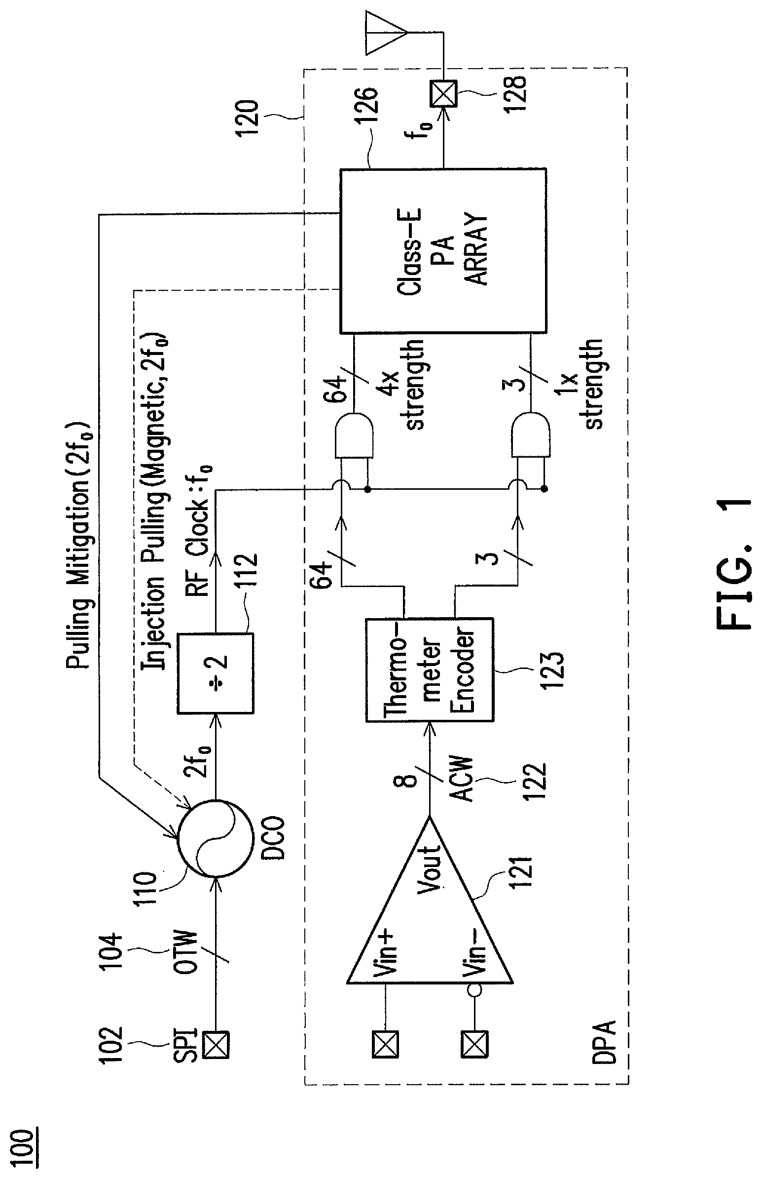 Patent US12184241 Figure 1 – Systems and methods for suppressing and mitigating harmonic distortion in a circuit