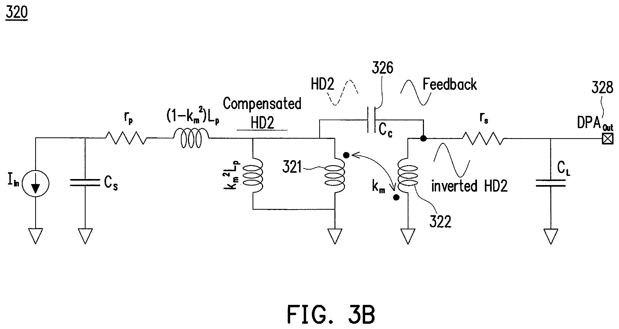Patent US12184241 Figure 4 – Systems and methods for suppressing and mitigating harmonic distortion in a circuit