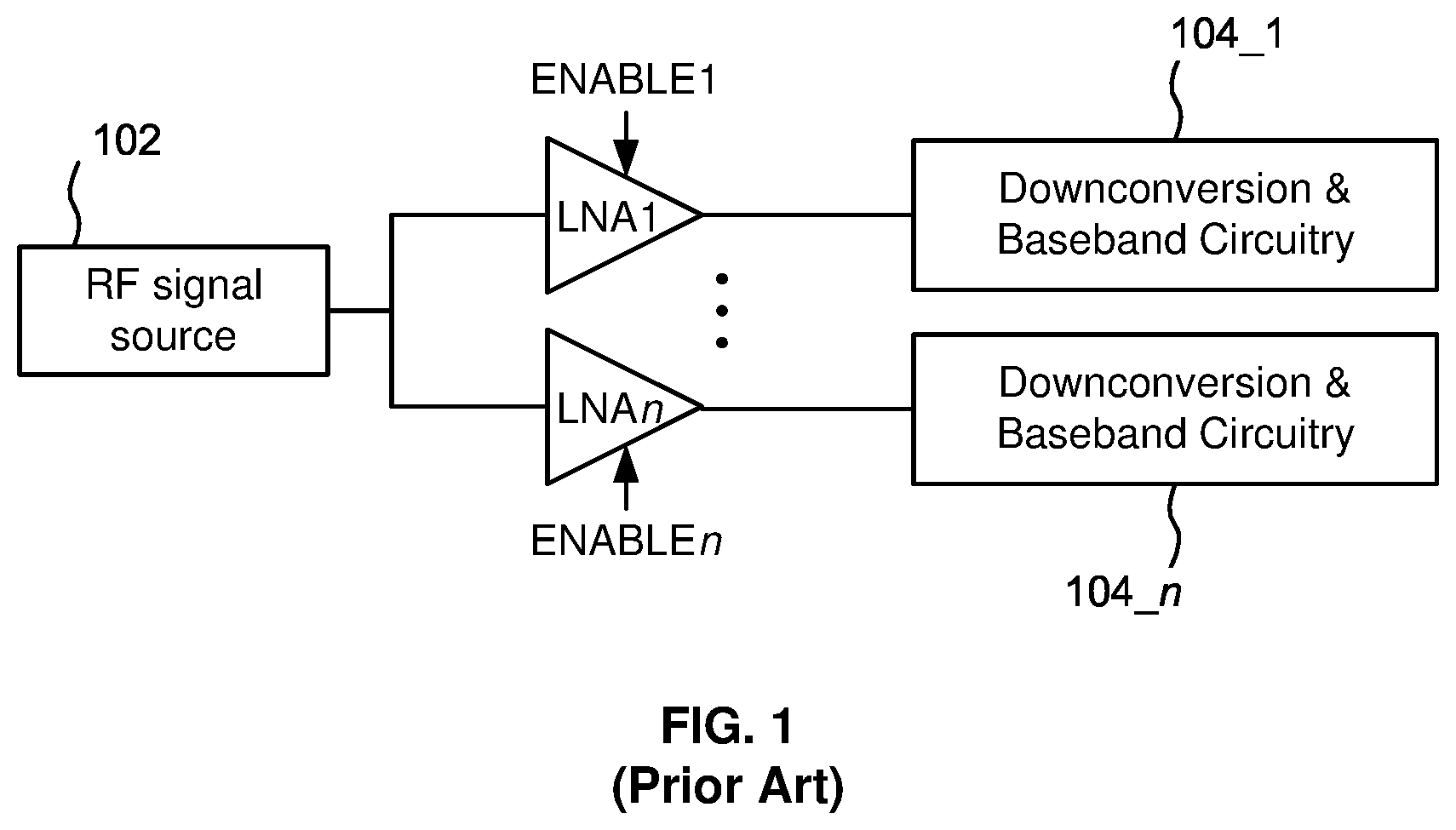 Patent US12184242 Figure 1 – Two-stage LNA with mutual coupling