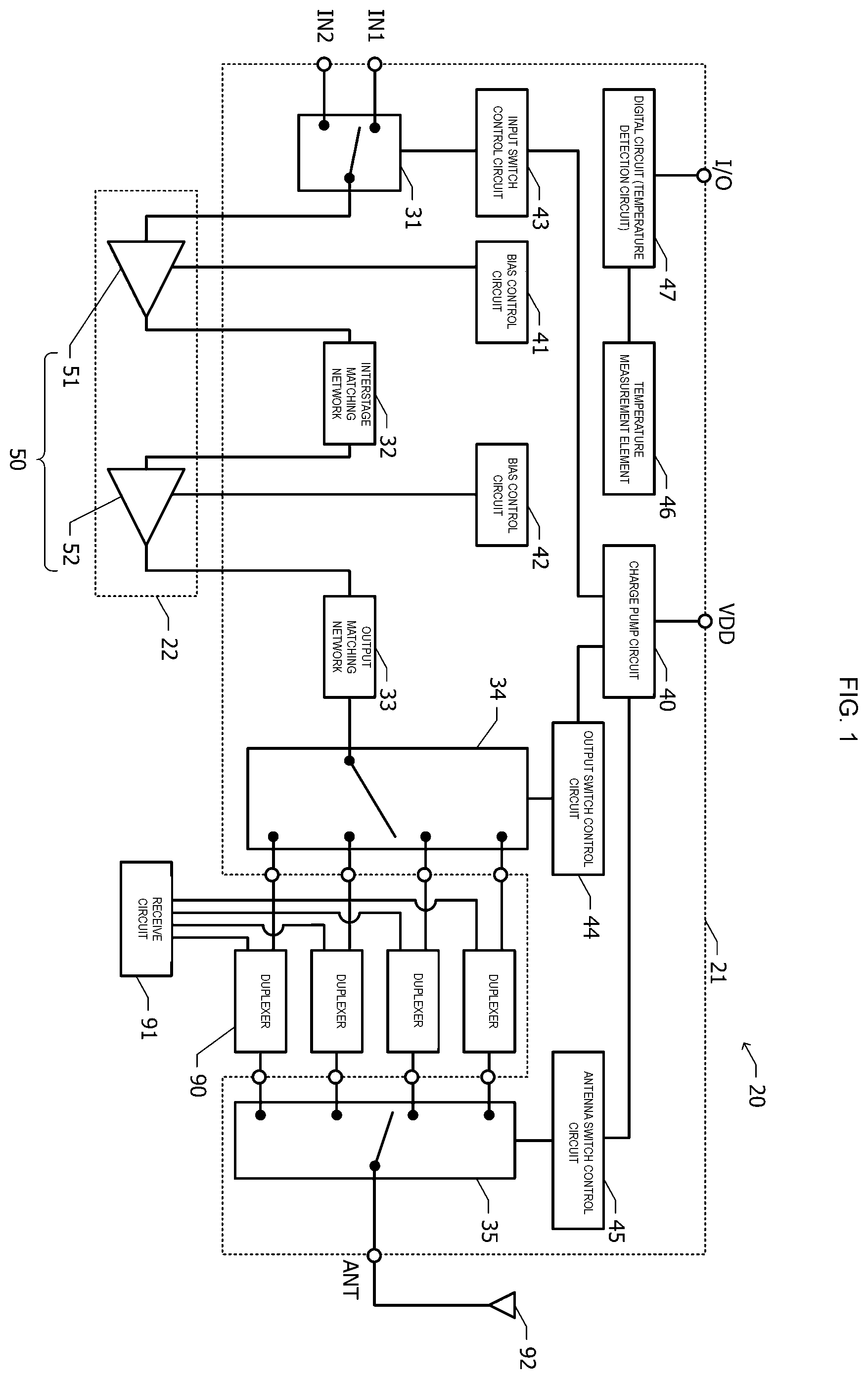 Patent US12184243 Figure 1 – Semiconductor device