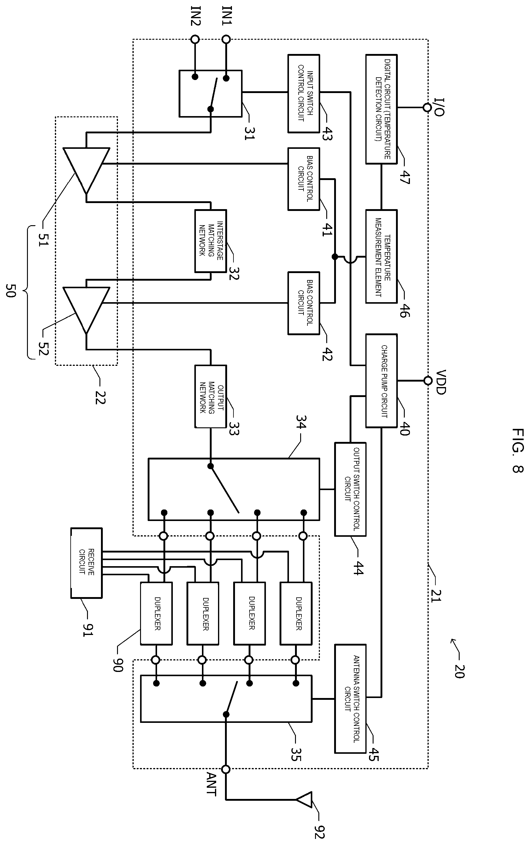 Patent US12184243 Figure 8 – Semiconductor device
