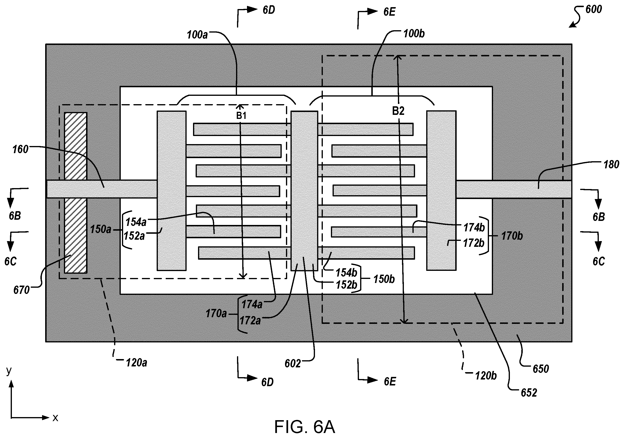 Patent US12184264 Figure 7 – Two-stage lateral bulk acoustic wave filter with capacitive coupling of counter electrode