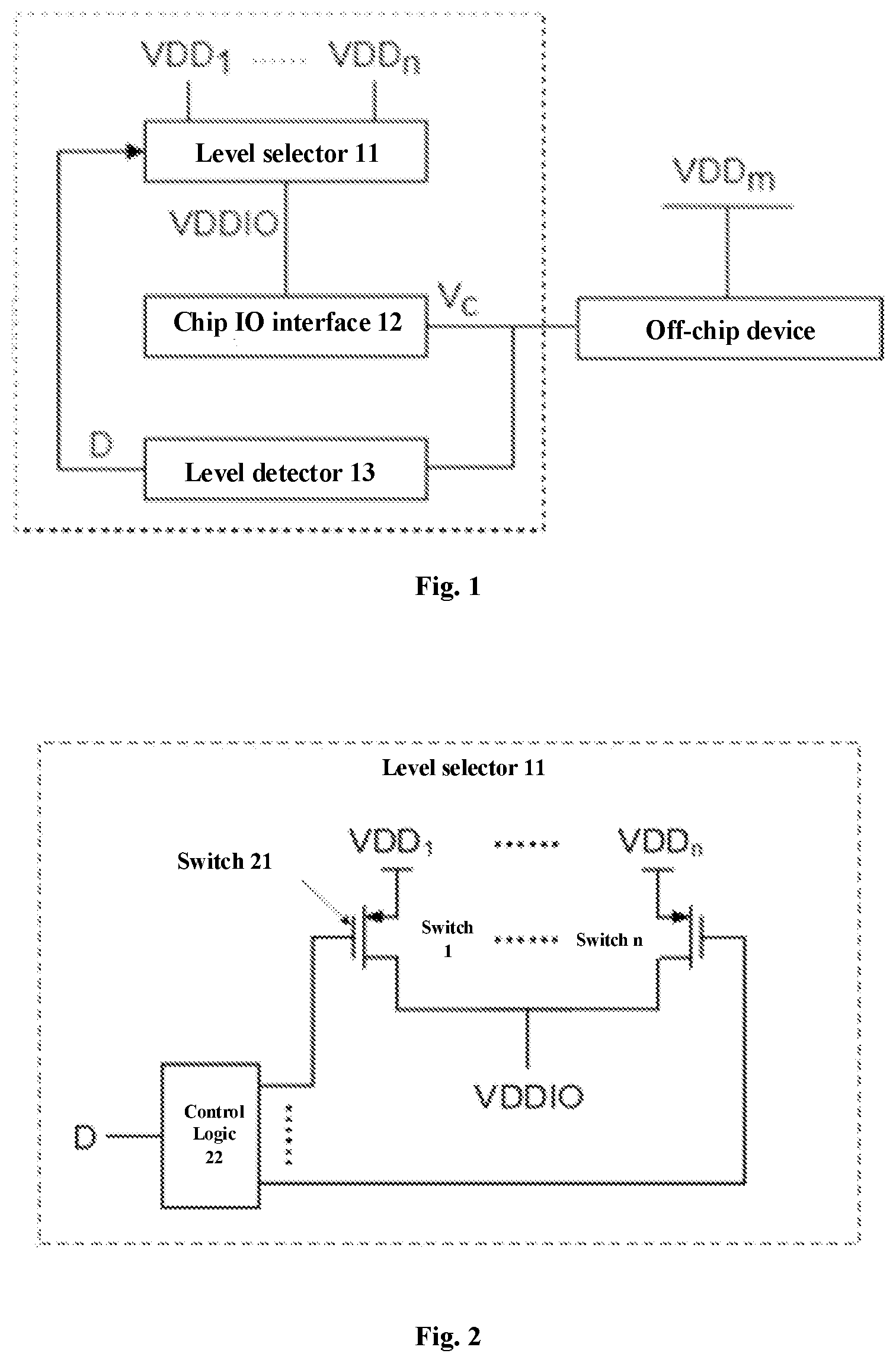 Patent US12184278 Figure 1 – Circuit, method and system for automatic level switching