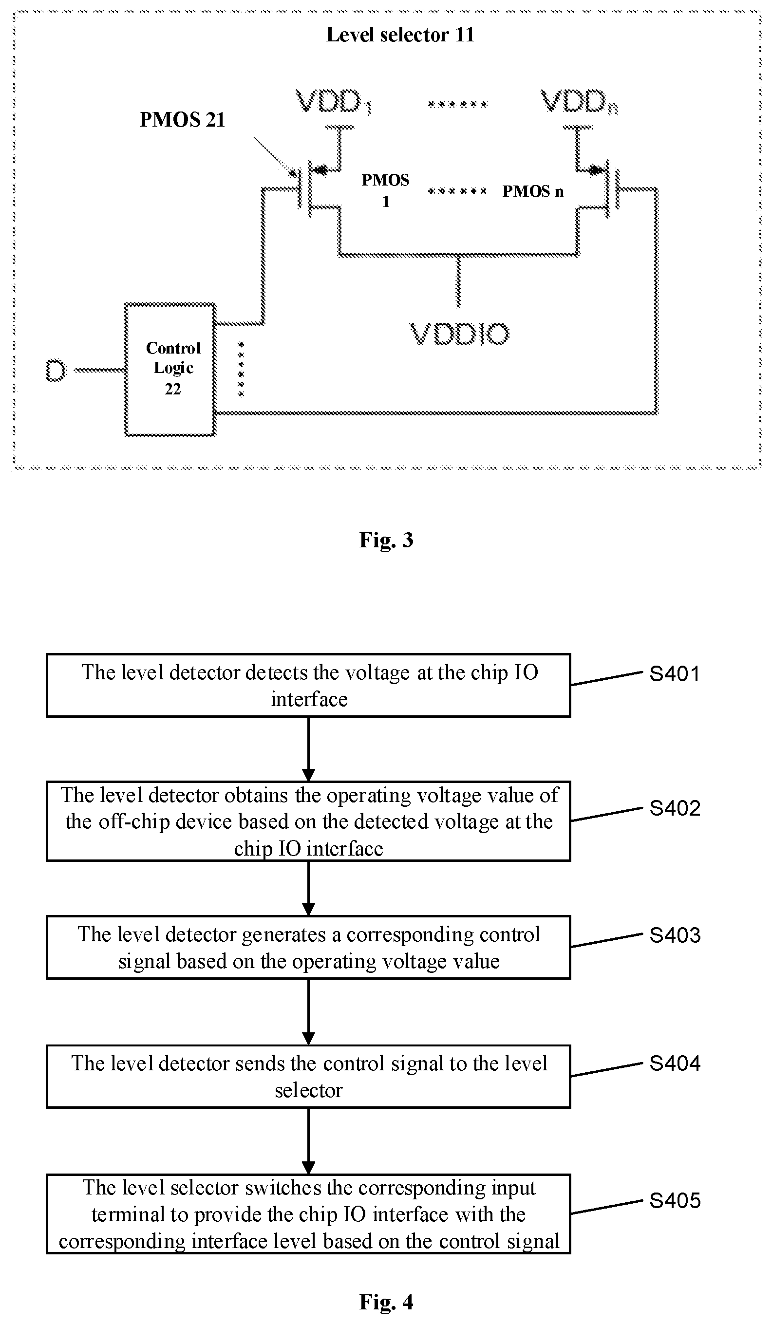 Patent US12184278 Figure 2 – Circuit, method and system for automatic level switching
