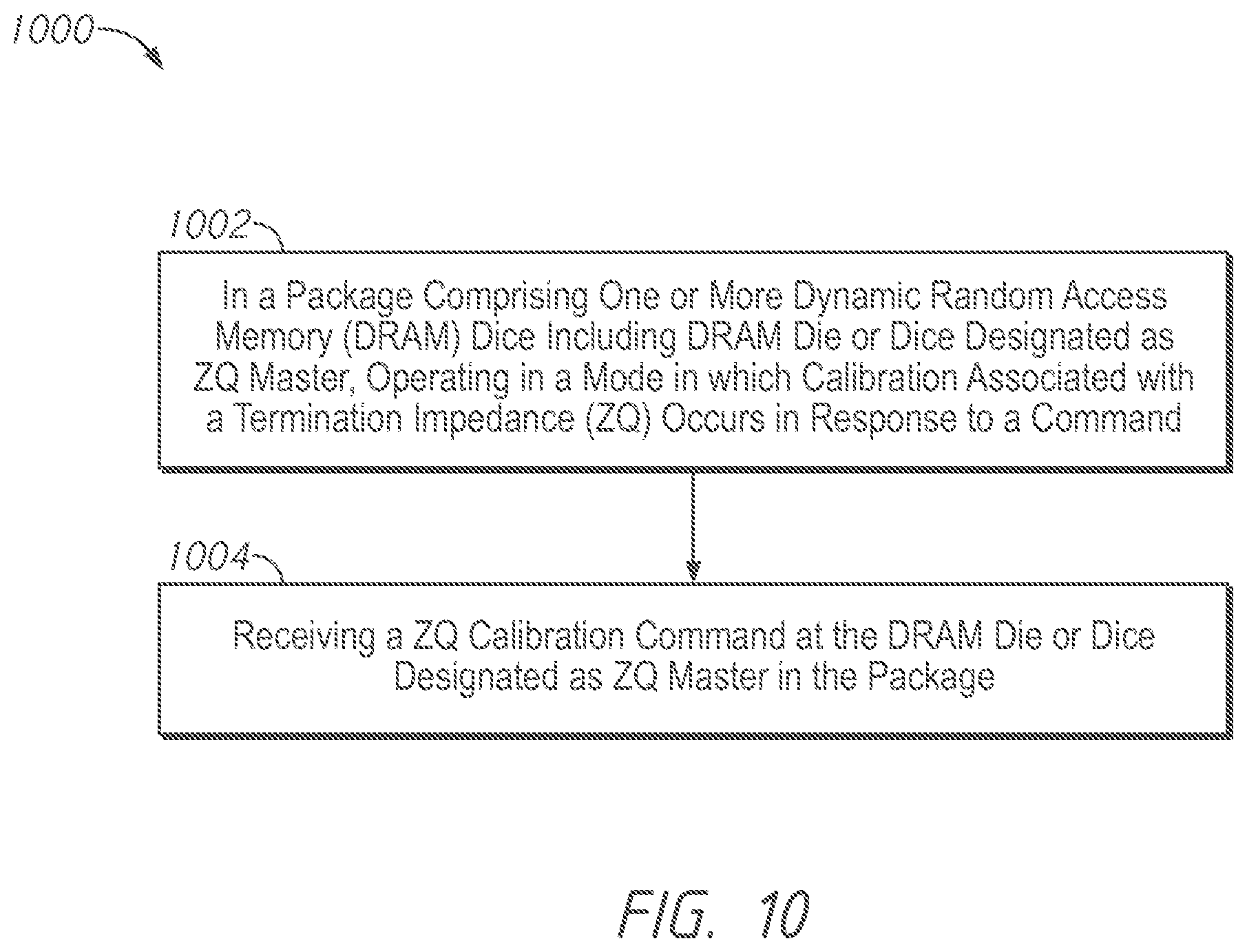 Patent US12184280 Figure 8 – Apparatuses and methods for identifying memory devices of a semiconductor device sharing an external resistance