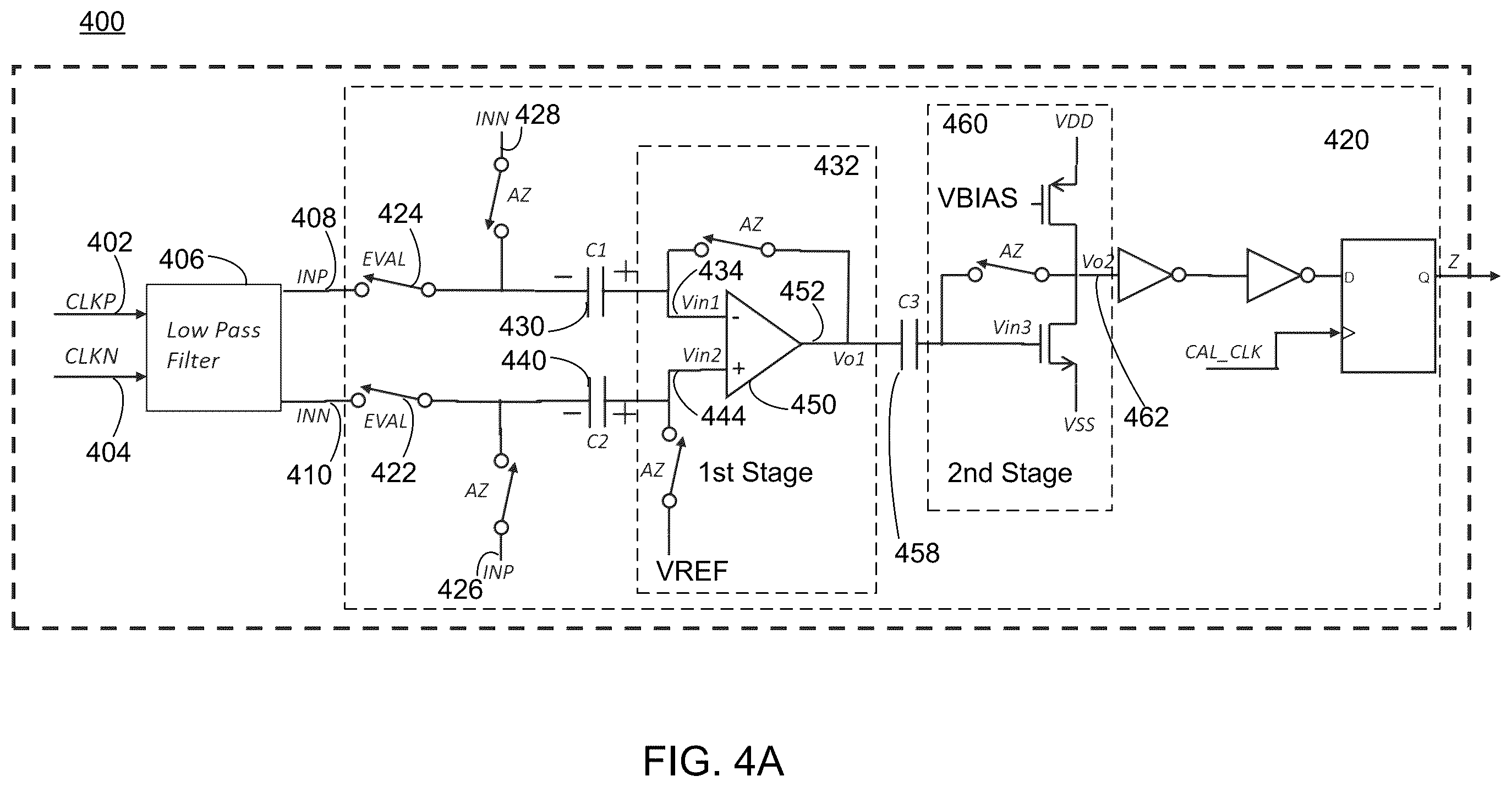 Patent US12184286 Figure 4 – Clock duty cycle measurement