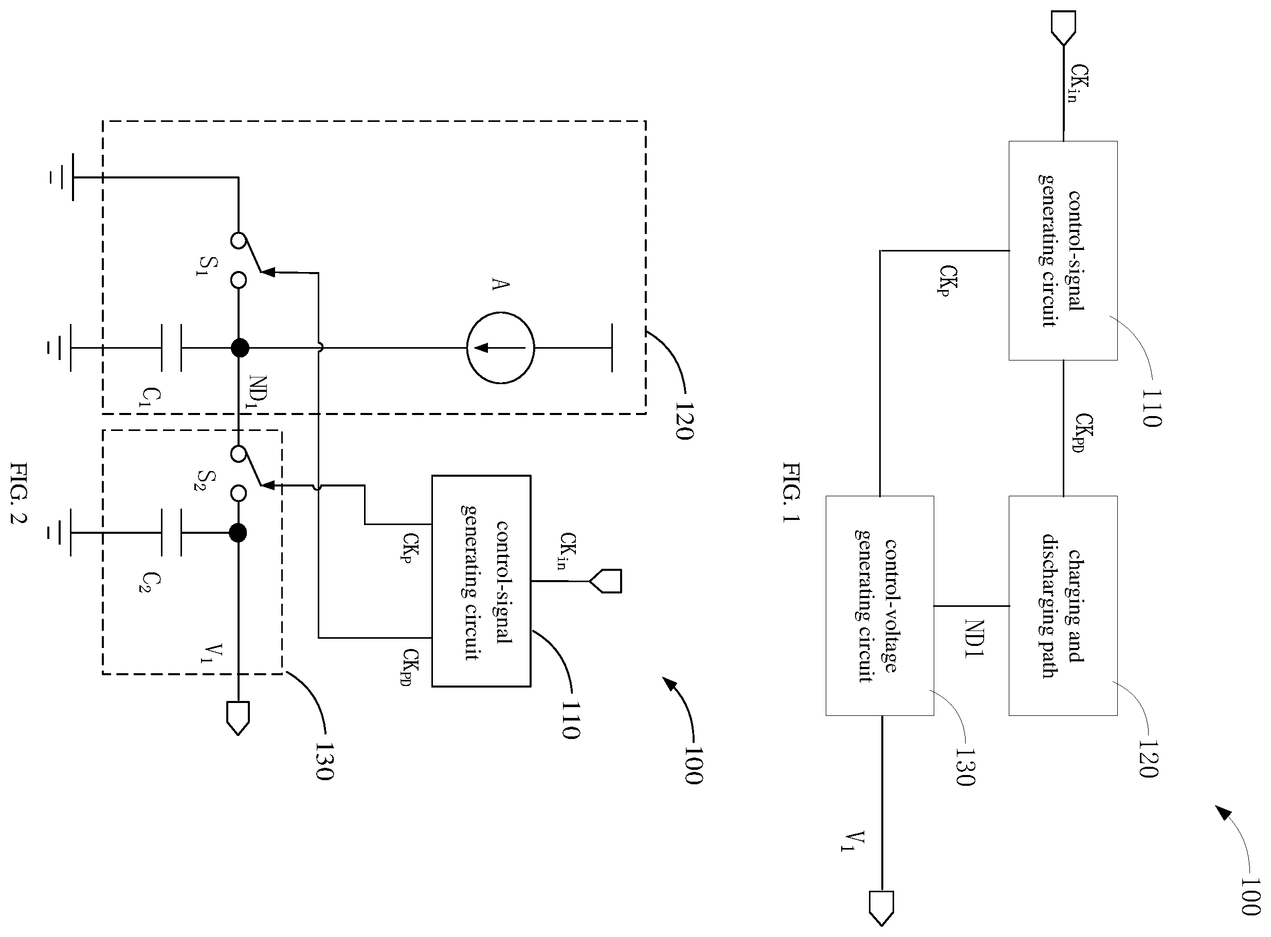 Patent US12184287 Figure 1 – Frequency-detecting circuit, duty-cycle corrector, and electronic device