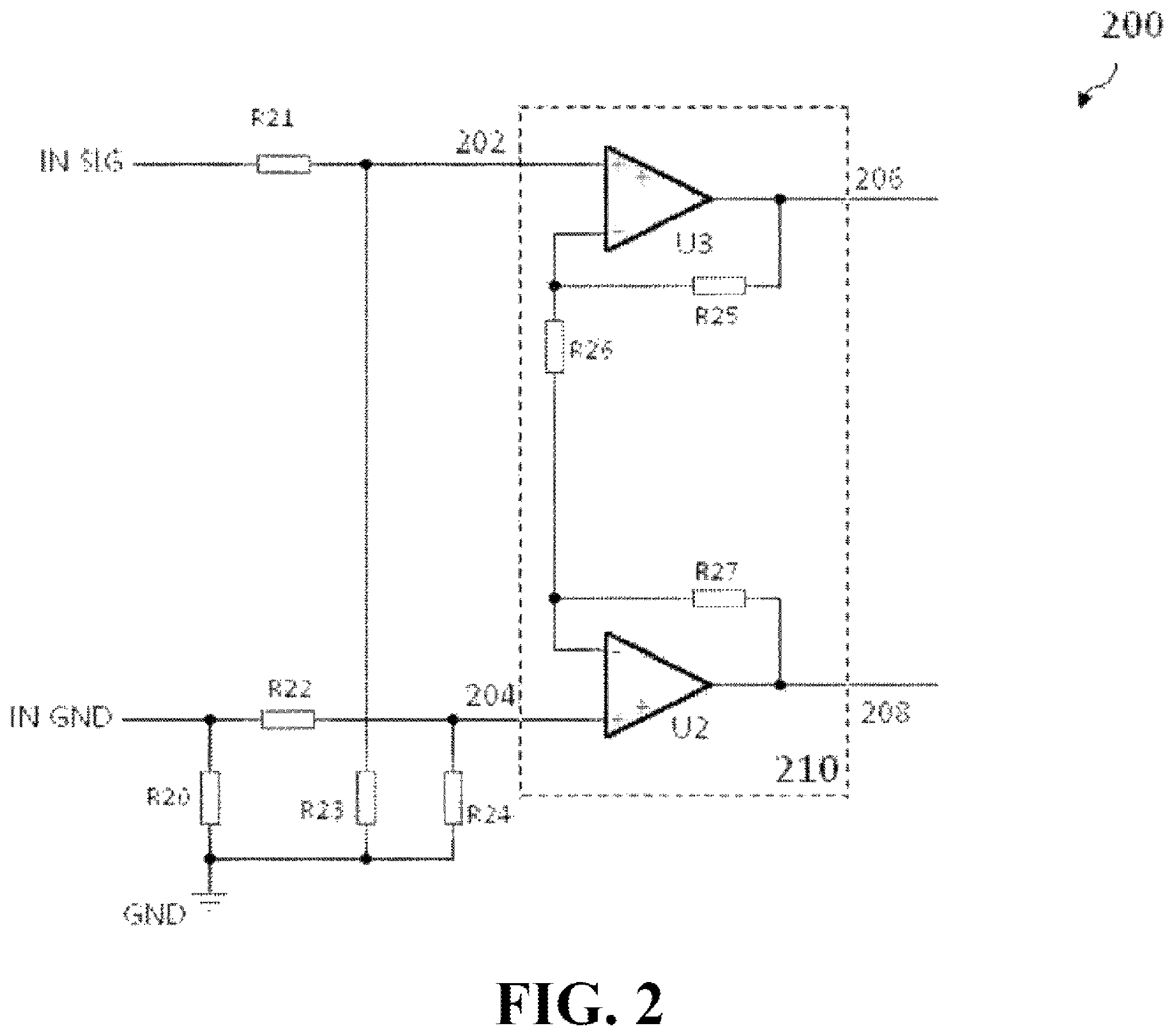 Patent US12184303 Figure 2 – Single-ended analog signal receiver apparatus