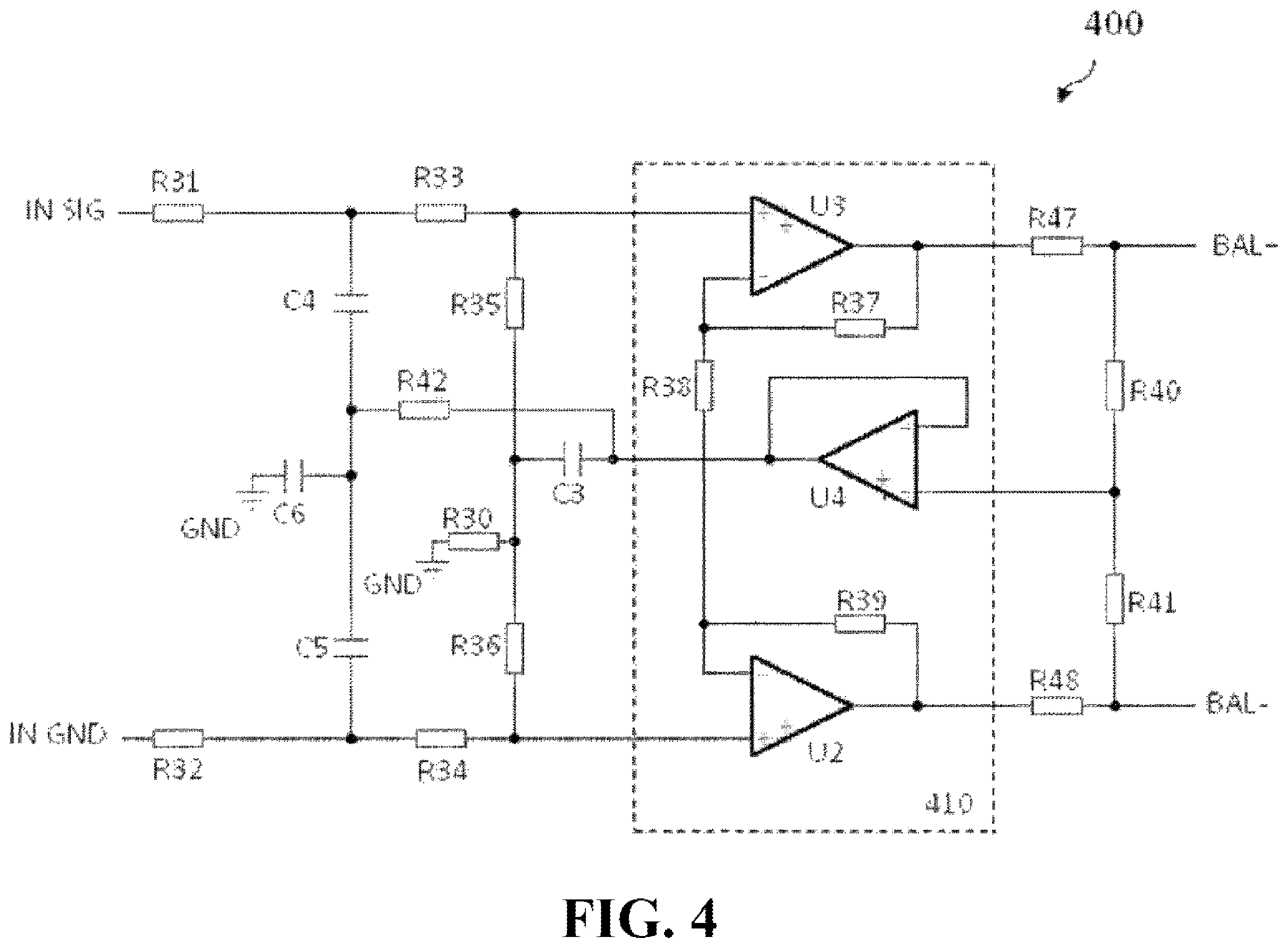 Patent US12184303 Figure 4 – Single-ended analog signal receiver apparatus