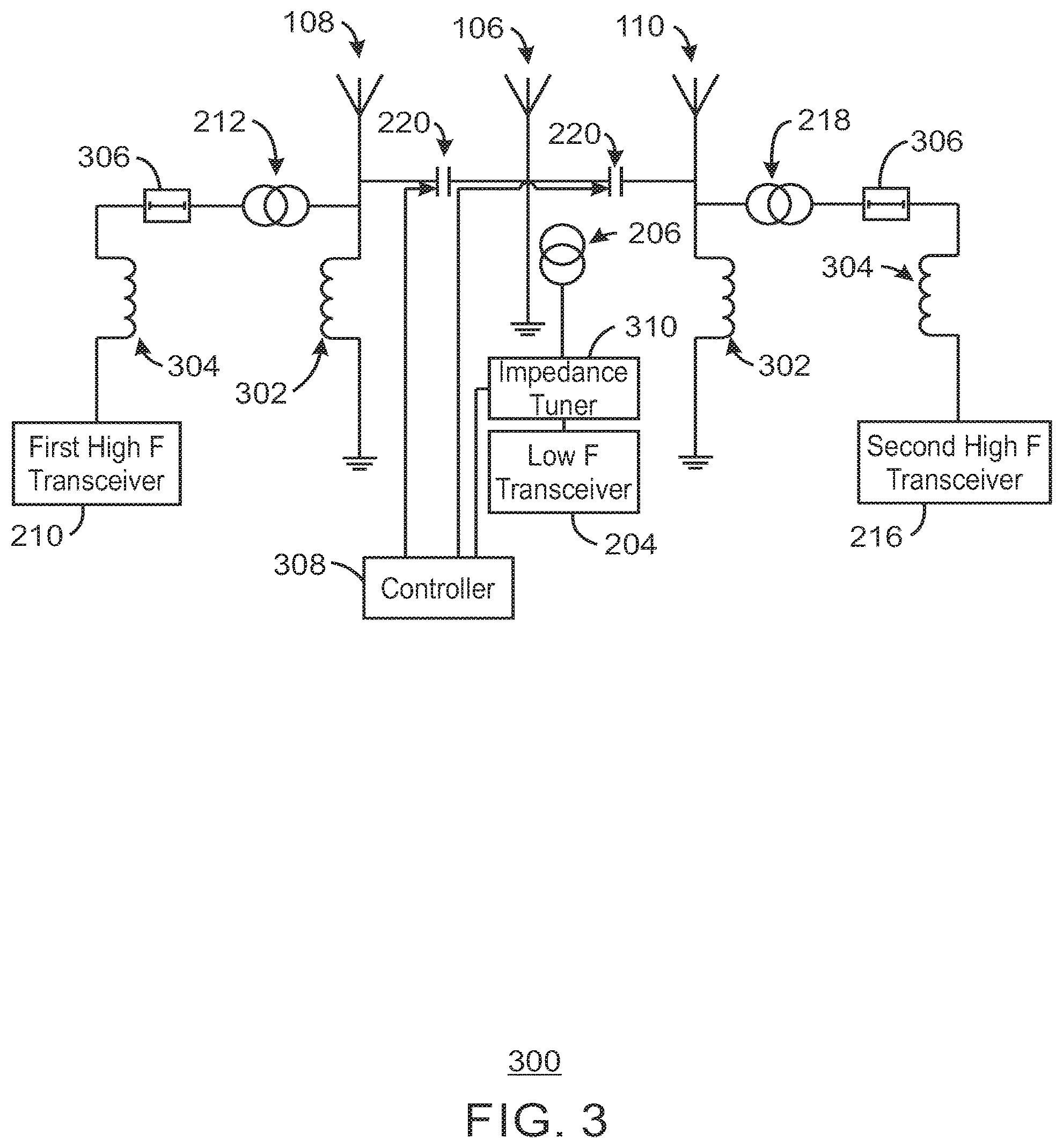 Patent US12184312 Figure 3 – Antenna bandwith enhancement for an electronic device