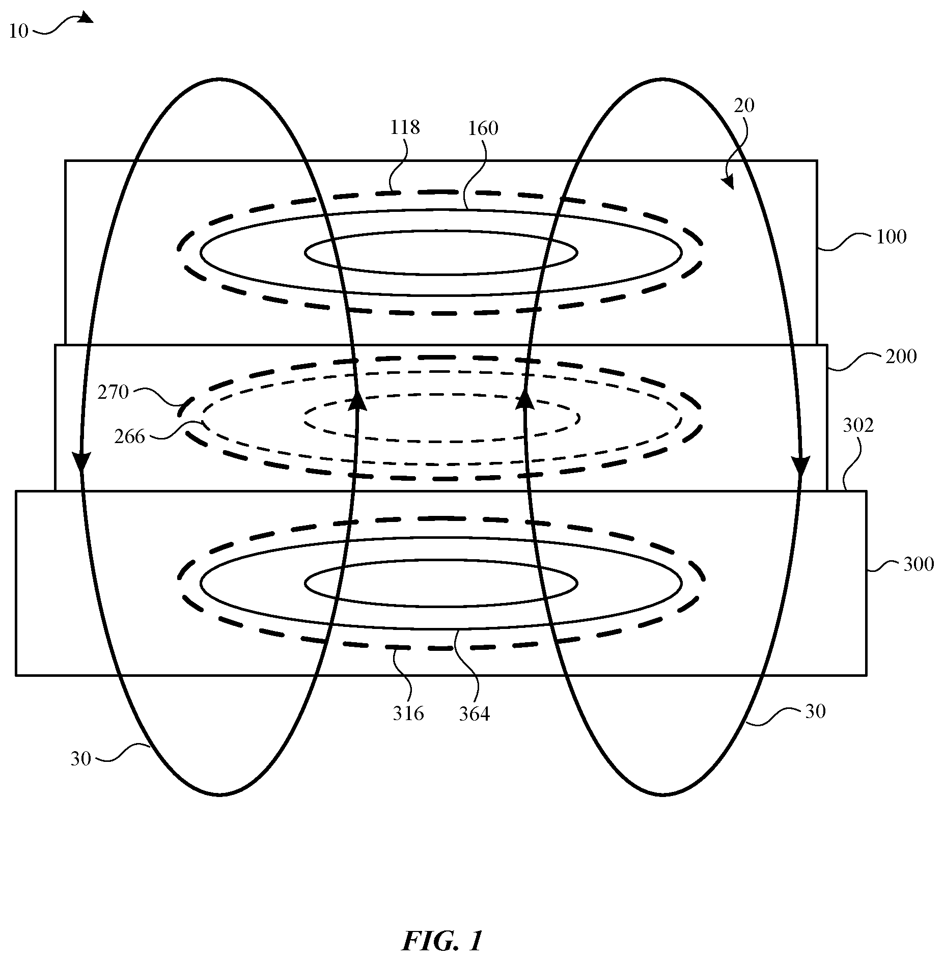 Patent US12184322 Figure 1 – Case with magnetic alignment for portable electronic device
