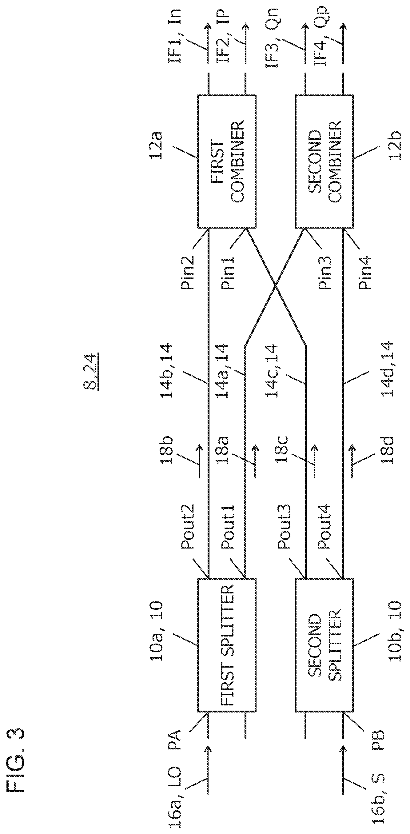 Patent US12184338 Figure 3 – Optical 90-degree hybrid