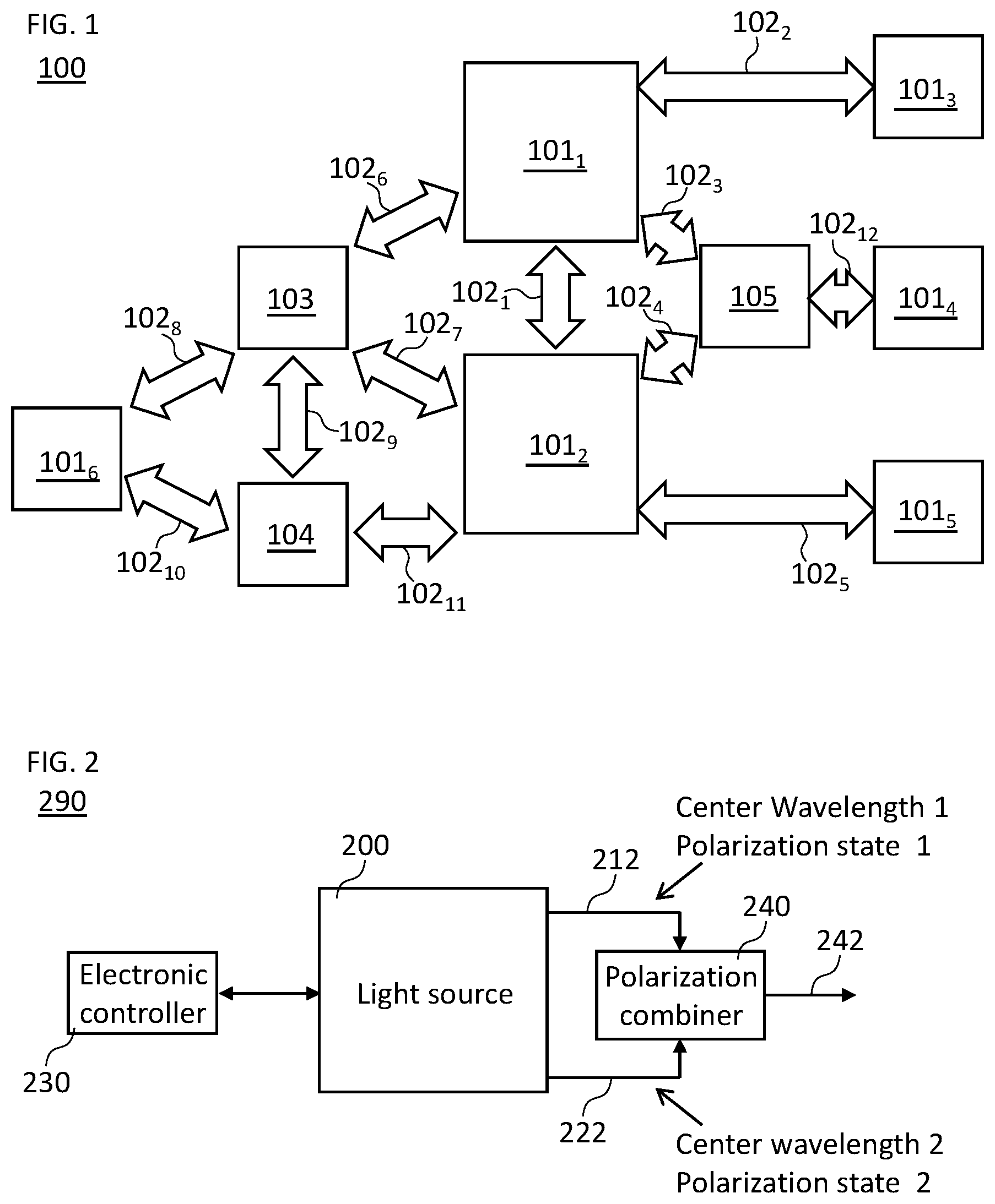 Patent US12184402 Figure 1 – Polarization-diversity optical power supply