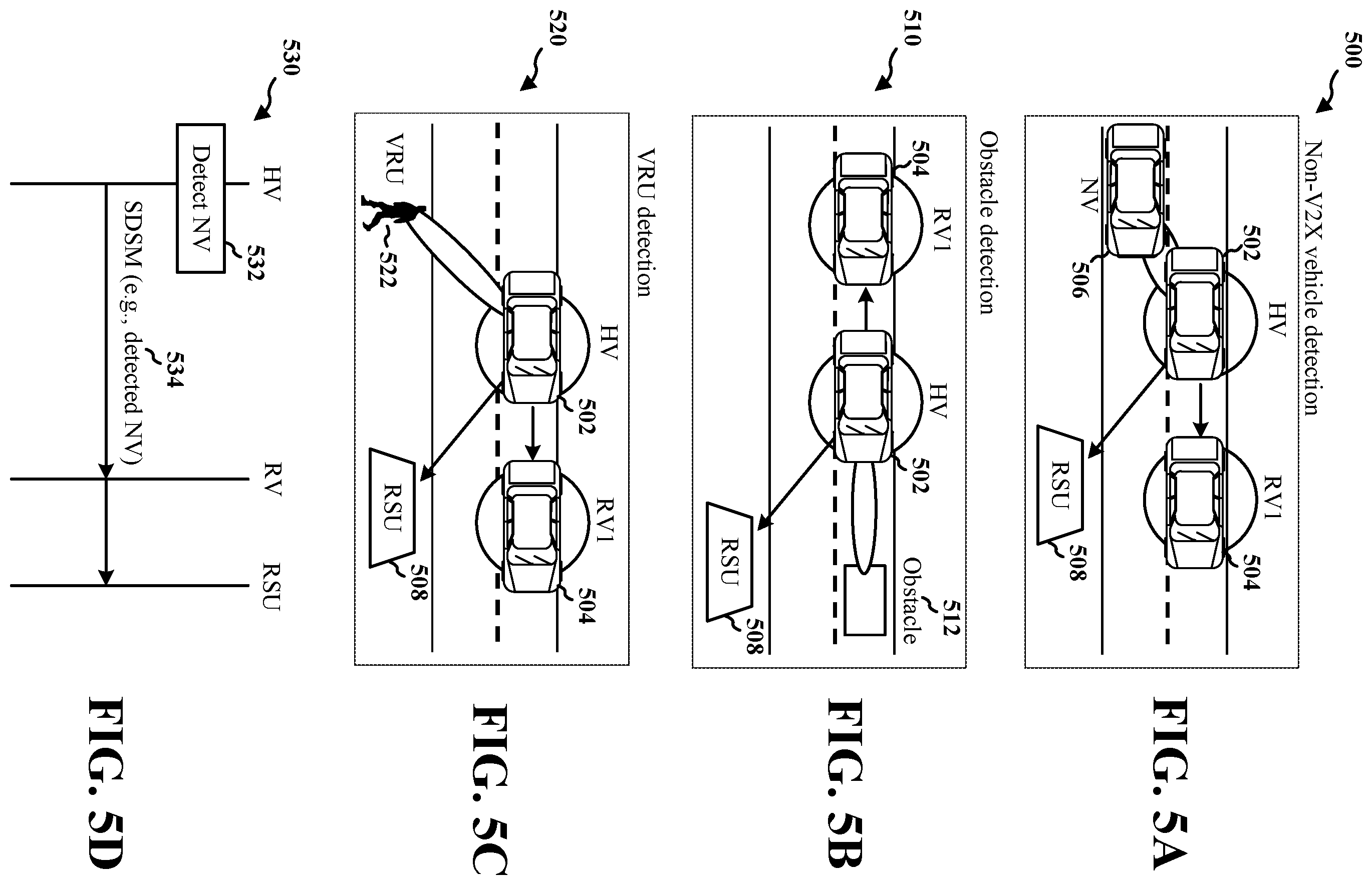 Patent US12184408 Figure 5 – Cooperative early threat detection and avoidance in C-V2X