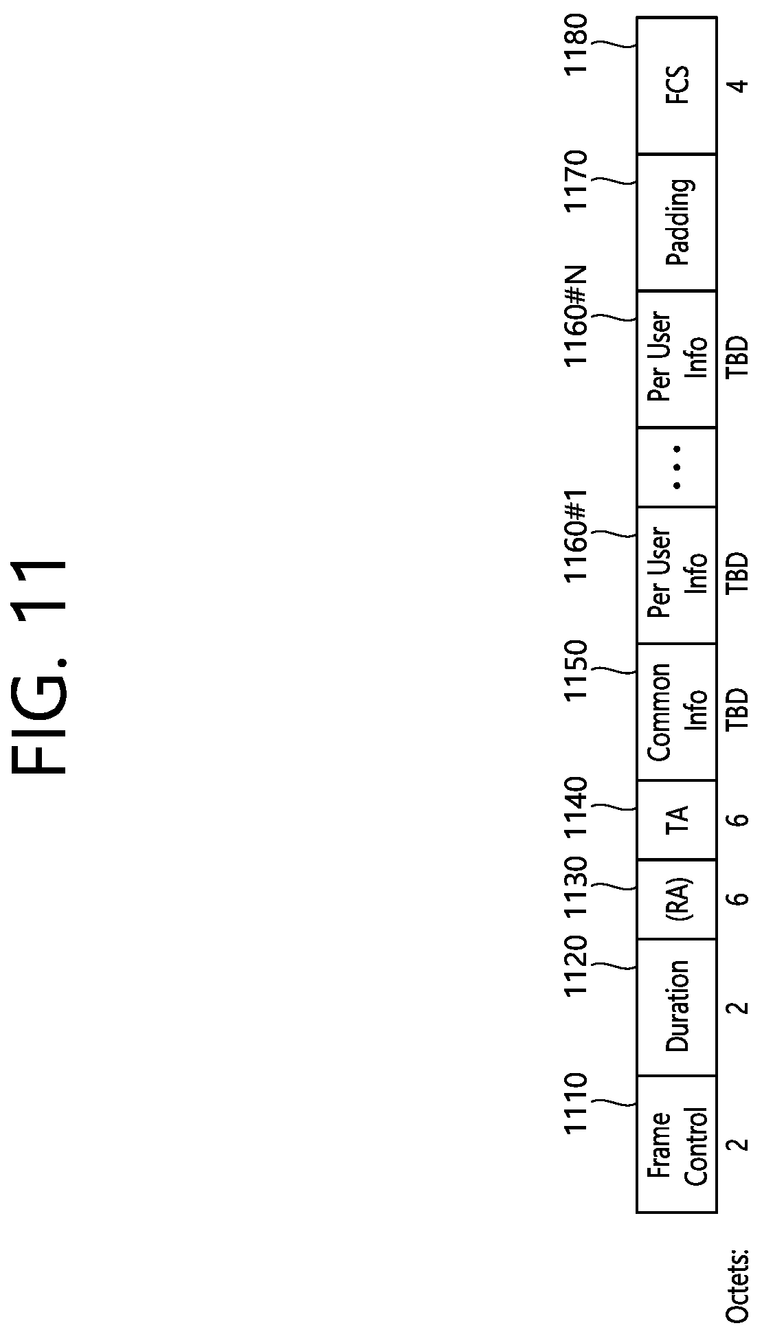 Patent US12184426 Figure 11 – NACK frame for HARQ operation