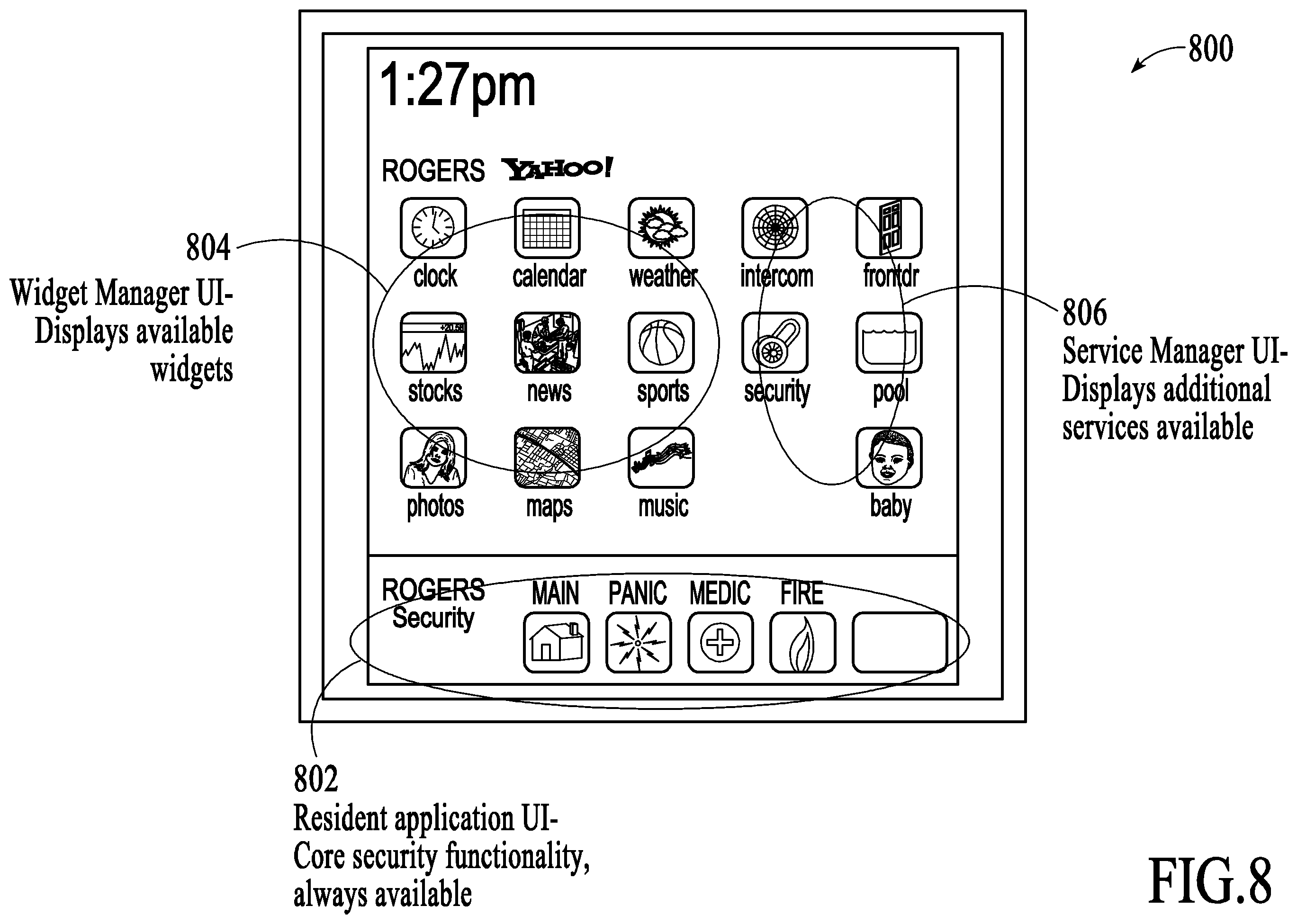 Patent US12184443 Figure 8 – Controlling data routing among networks