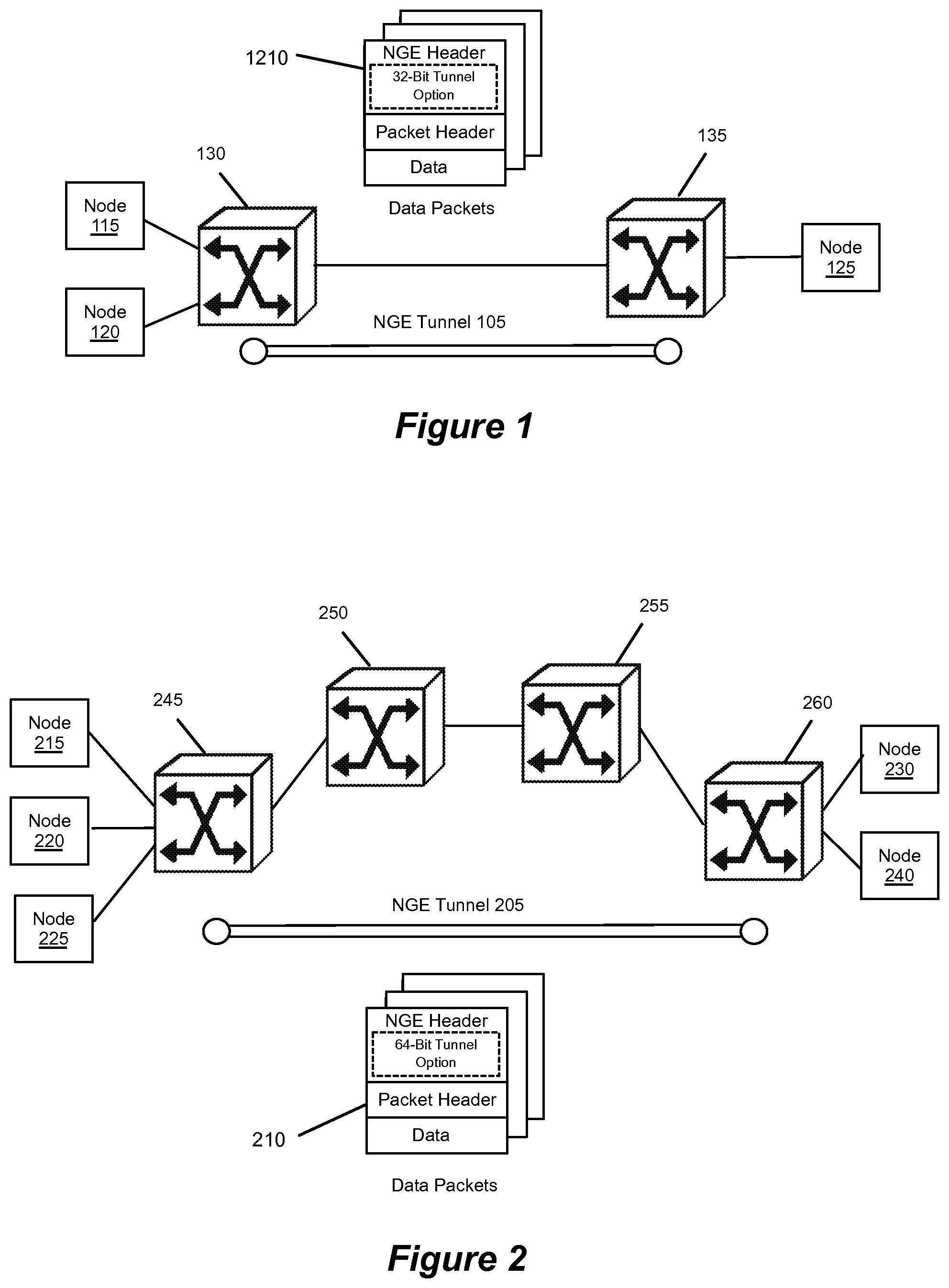 Patent US12184546 Figure 1 – Encapsulating data packets using an adaptive tunnelling protocol