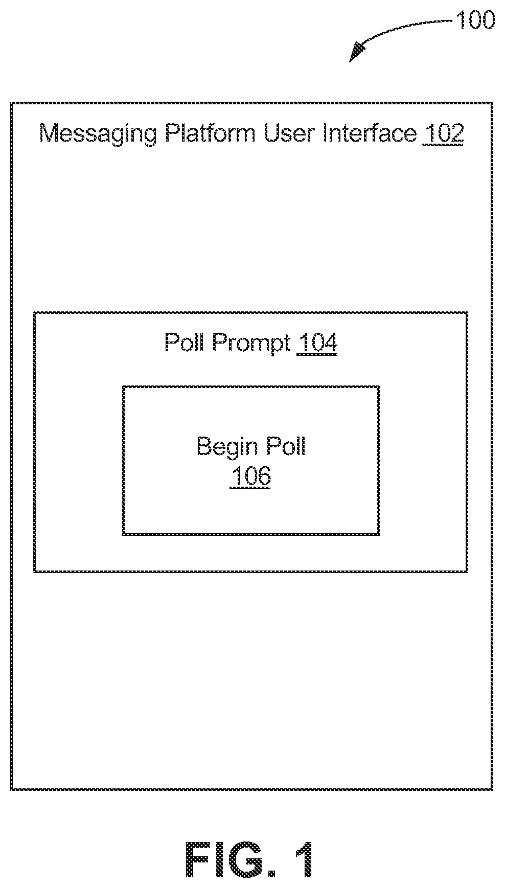 Patent US12184594 Figure 1 – Enabling polls in an end-to-end encrypted messaging platform