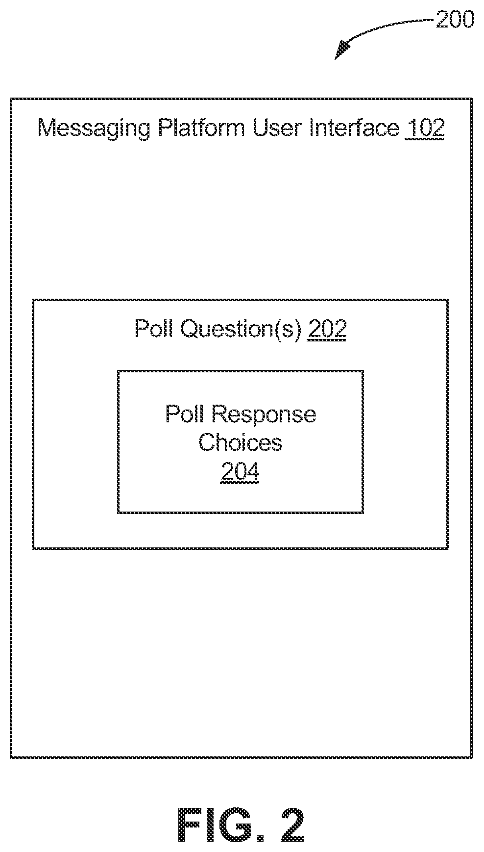 Patent US12184594 Figure 2 – Enabling polls in an end-to-end encrypted messaging platform
