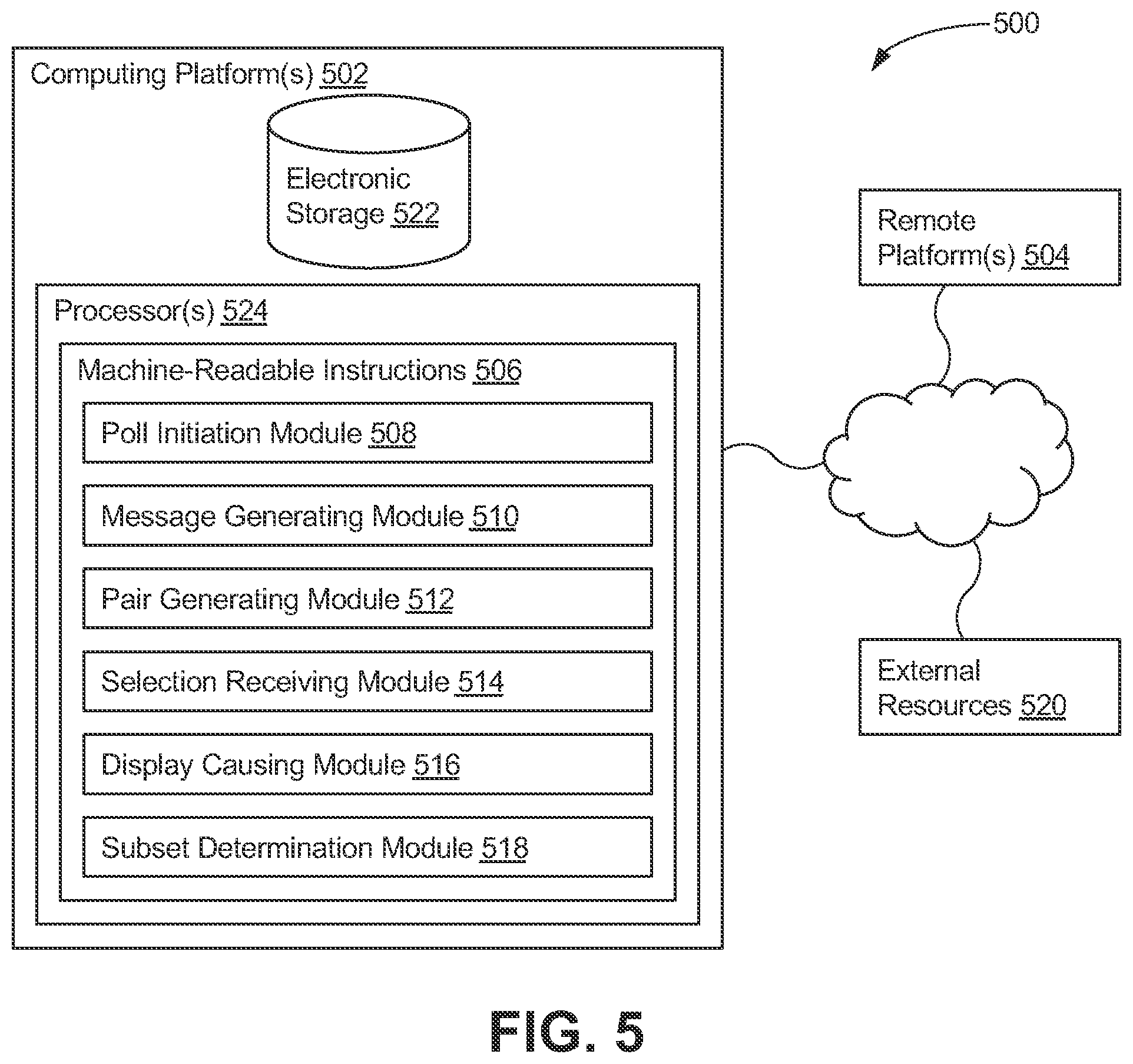 Patent US12184594 Figure 5 – Enabling polls in an end-to-end encrypted messaging platform