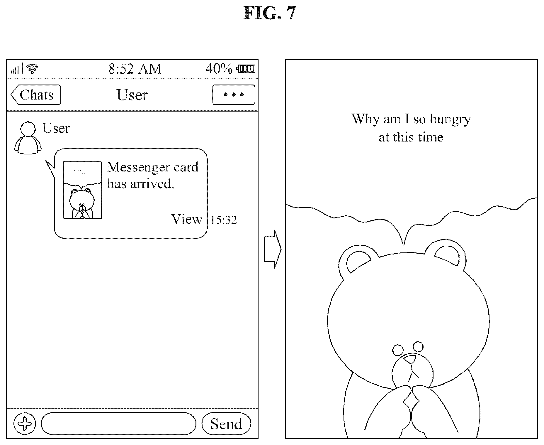 Patent US12184596 Figure 7 – Messenger-linked service system and method using a social graph of a messenger platform