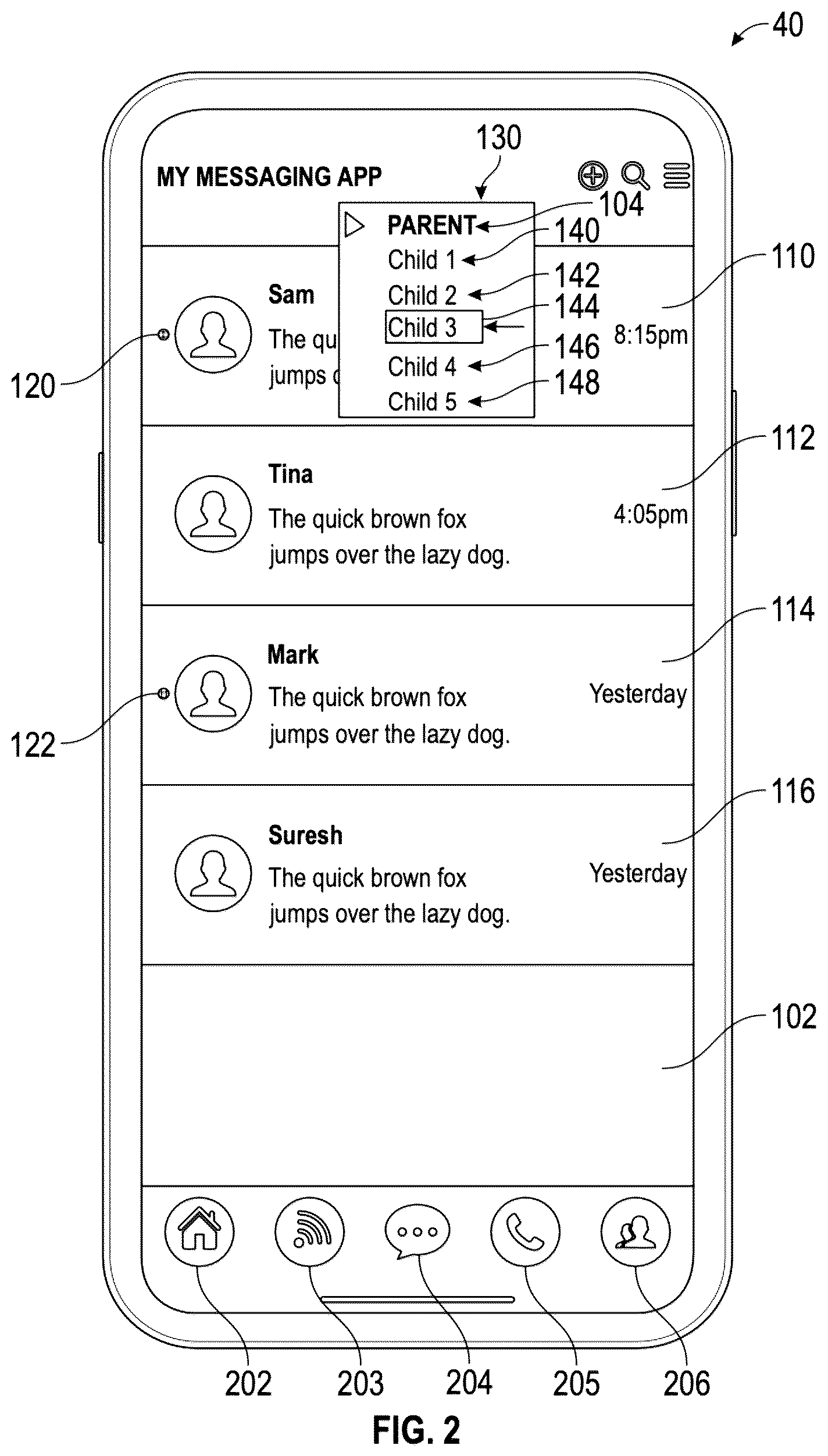 Patent US12184658 Figure 2 – Method and system for allowing a custodian to manage a plurality of user accounts on a computing device via a device application