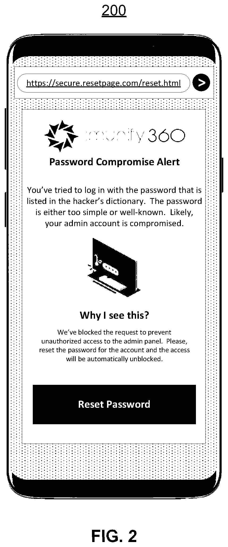 Patent US12184679 Figure 2 – Systems and methods for detecting malicious entities using weak passwords for unauthorized access