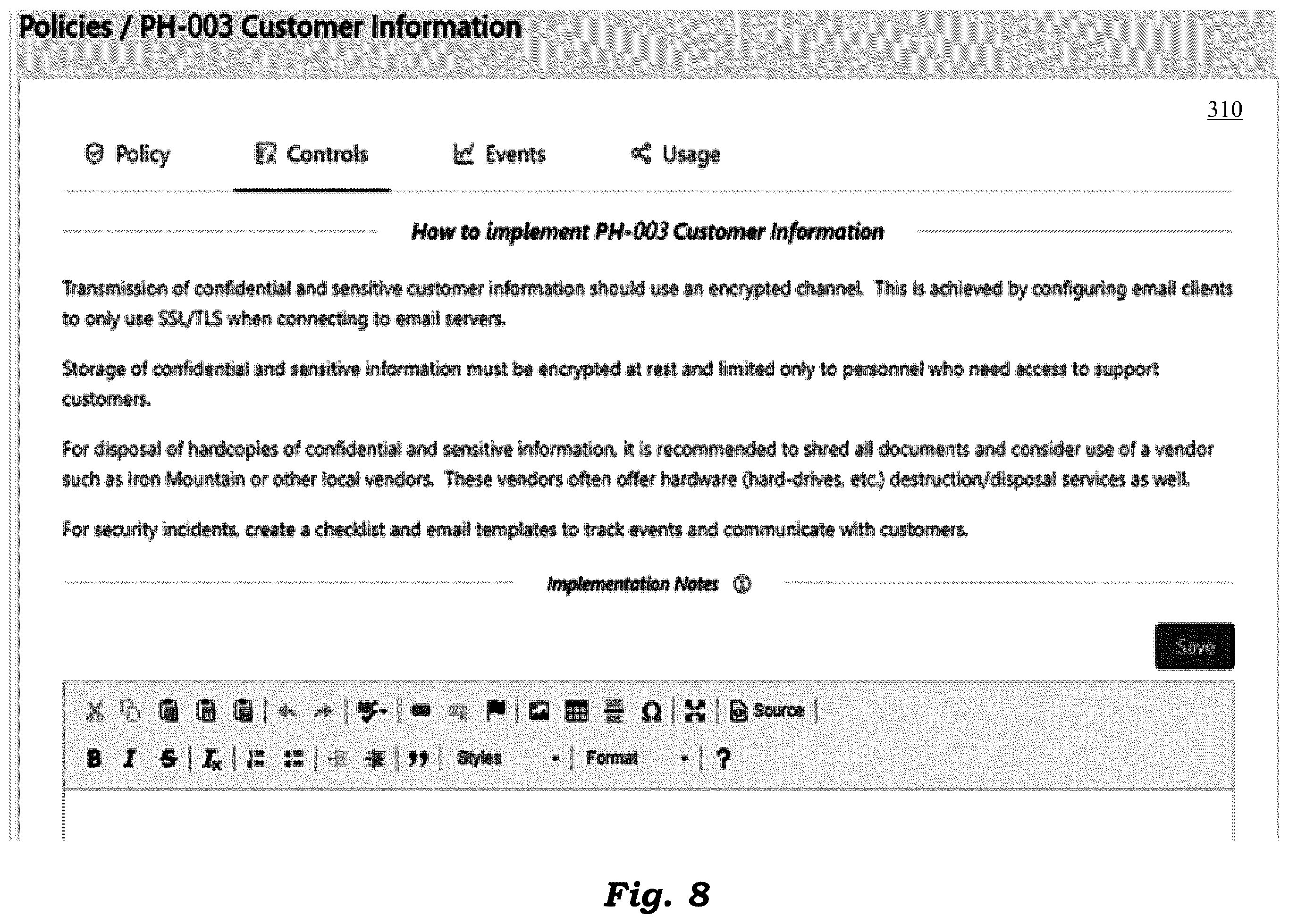 Patent US12184685 Figure 8 – Usage-tracking of assets for security assurance