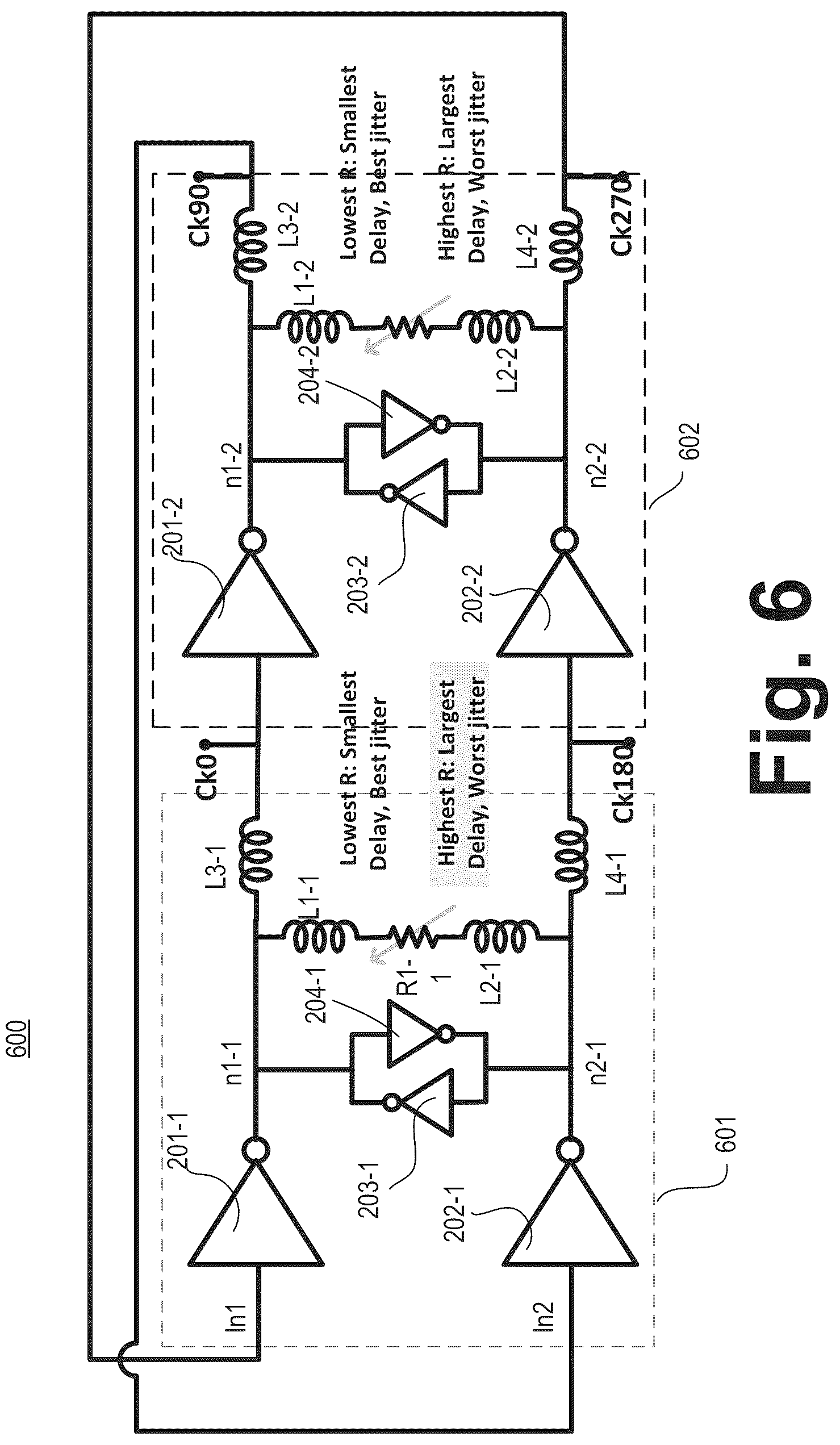 Patent US12184751 Figure 7 – Wide-range inductor-based delay-cell and area efficient termination switch control