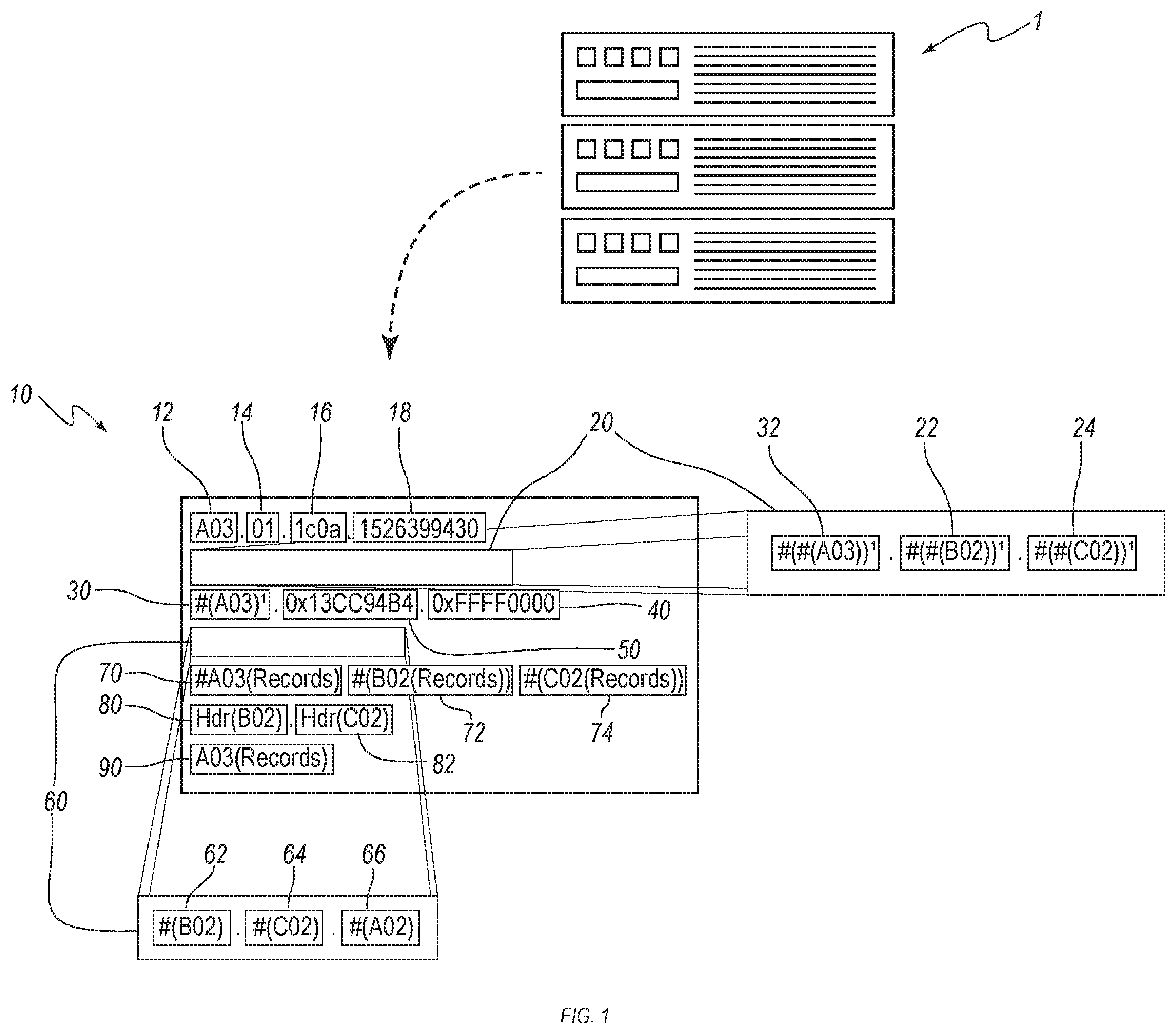 Patent US12184784 Figure 1 – Detection of anomalies in a computer system