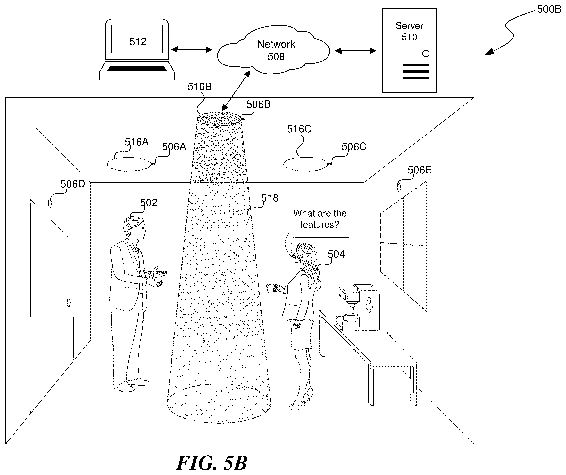 Patent US12184811 Figure 6 – In-person audio access for remote users