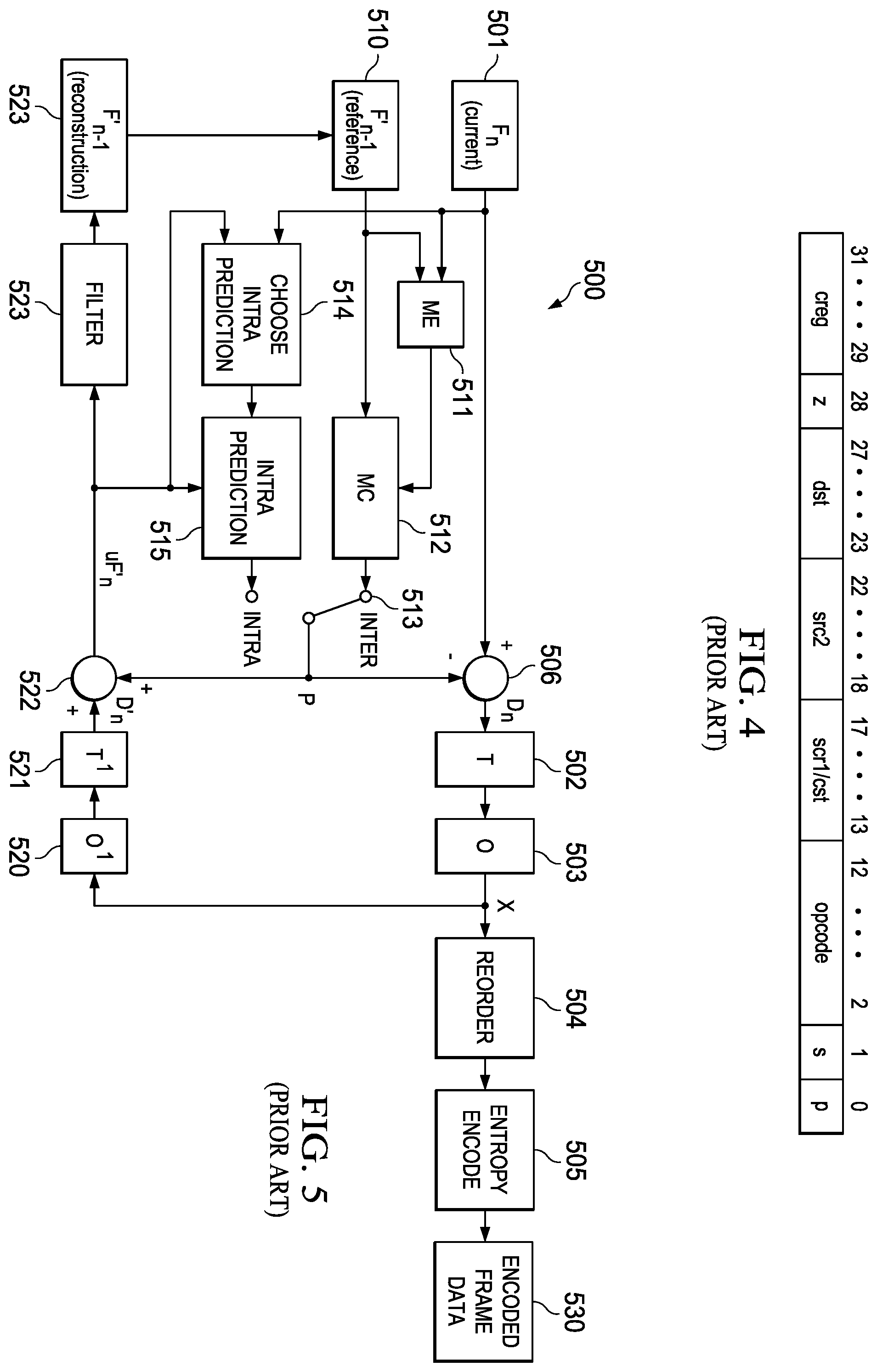 Patent US12184840 Figure 3 – Intra/inter mode decision for predictive frame encoding