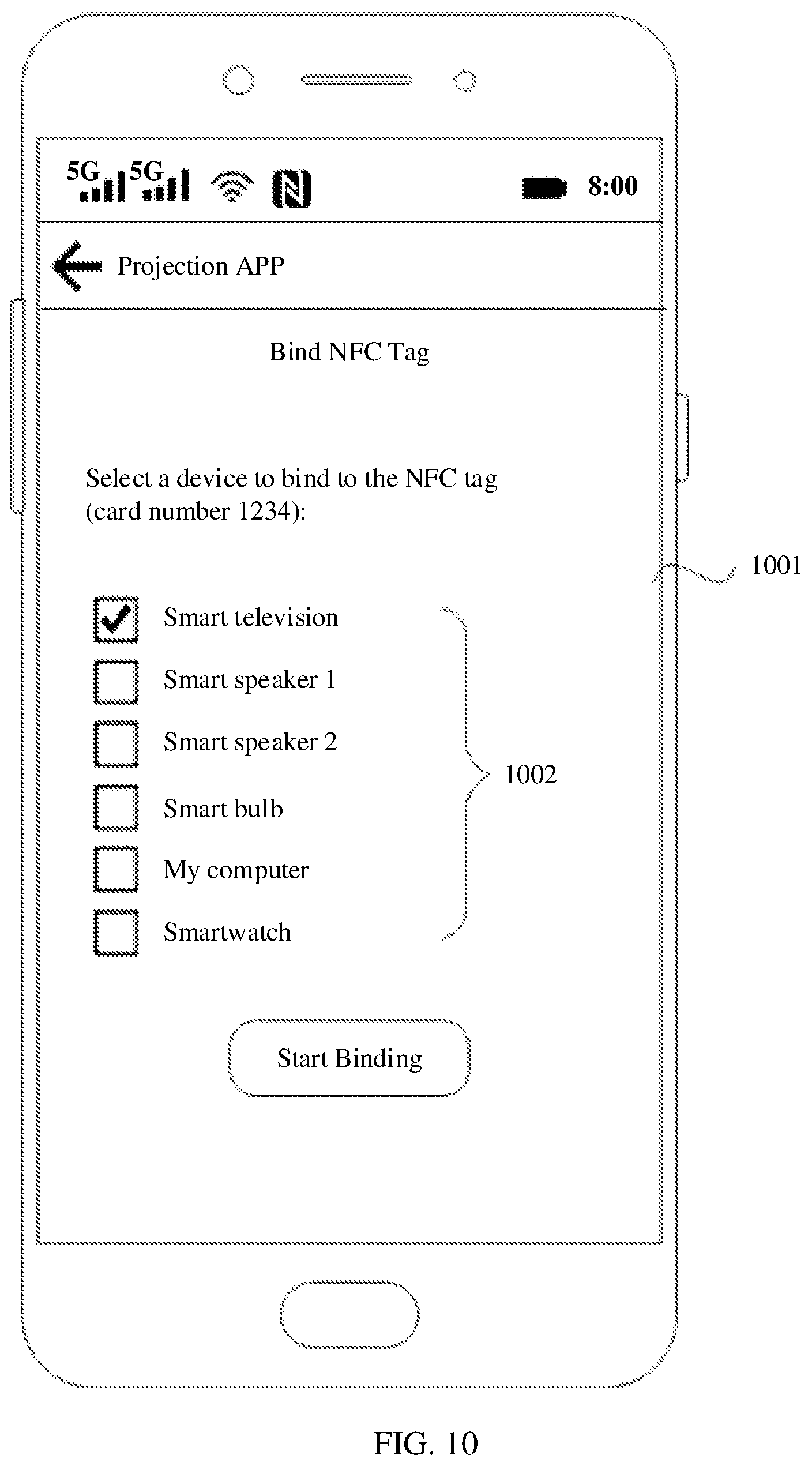 Patent US12184921 Figure 8 – Cross-device content projection method and electronic device