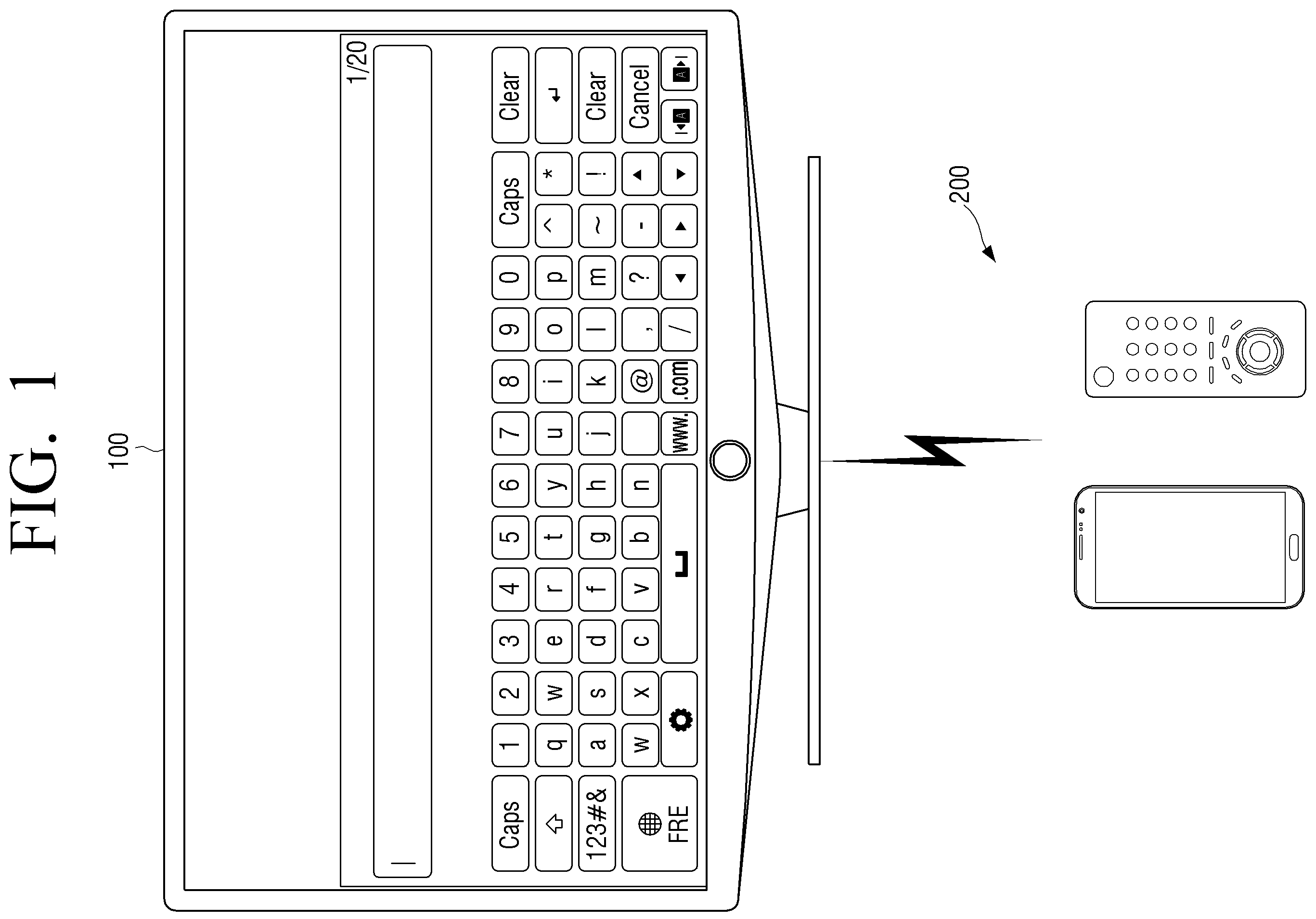 Patent US12184922 Figure 1 – User terminal apparatus, electronic apparatus, system, and control method thereof