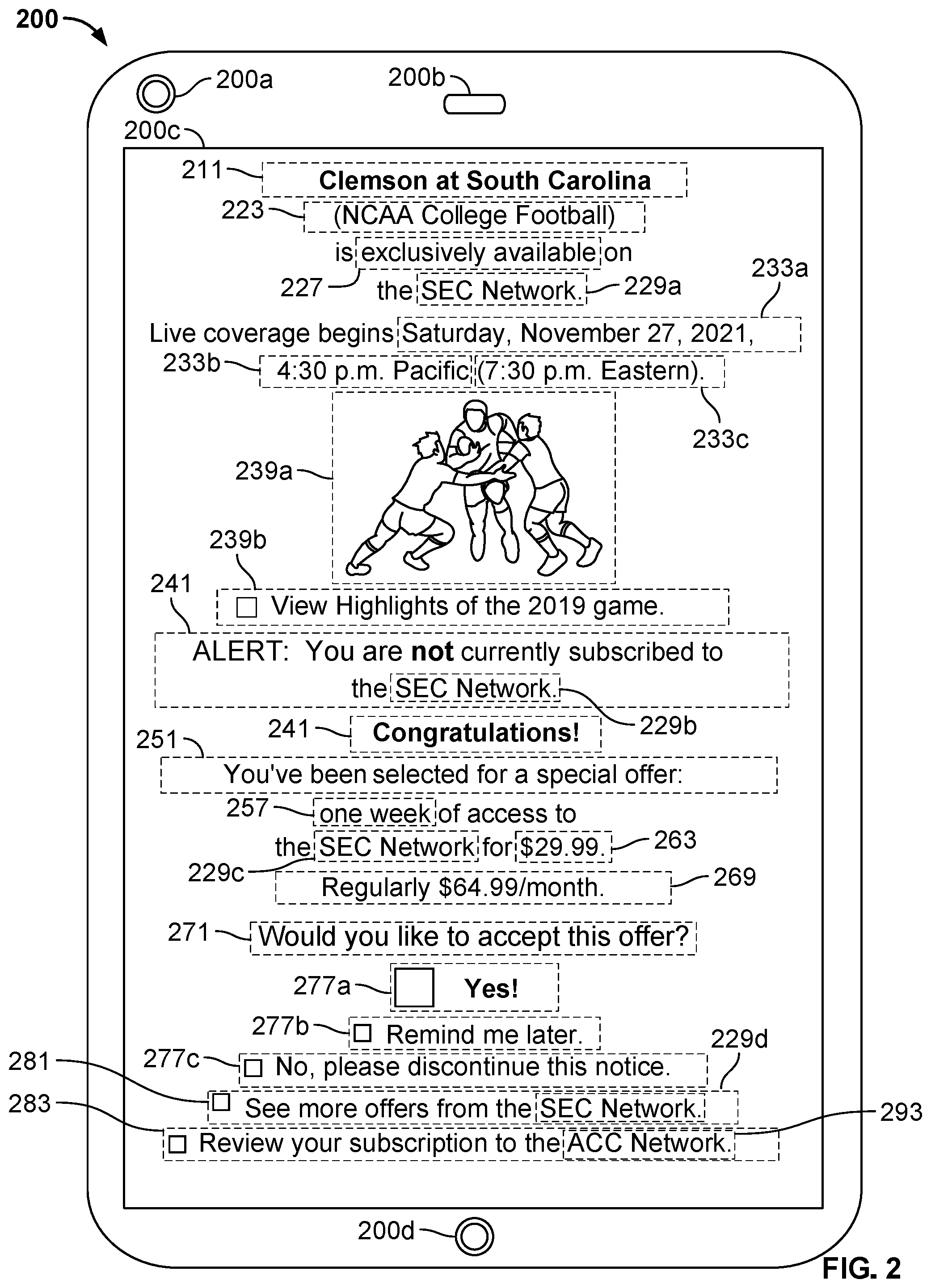 Patent US12184934 Figure 2 – Methods and systems to improve control of content items, channels, accounts, subscriptions, and related information